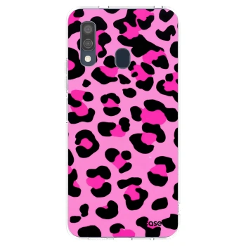 Picasee átlátszó szilikon tok az alábbi mobiltelefonokra Samsung Galaxy A40 A405F - Pink Tiger