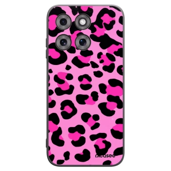 Picasee fekete szilikon tok az alábbi mobiltelefonokra Motorola Moto G77 - Pink Tiger