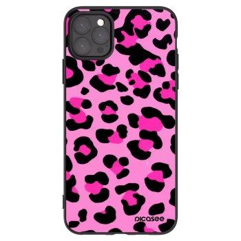 Picasee fekete szilikon tok az alábbi mobiltelefonokra Apple iPhone 11 Pro Max - Pink Tiger