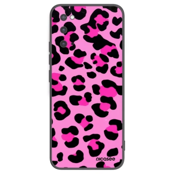 Picasee fekete szilikon tok az alábbi mobiltelefonokra Samsung Galaxy S20 G980F - Pink Tiger
