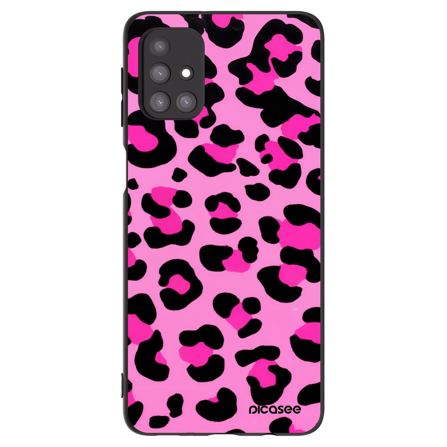 Picasee fekete szilikon tok az alábbi mobiltelefonokra Samsung Galaxy M31s - Pink Tiger