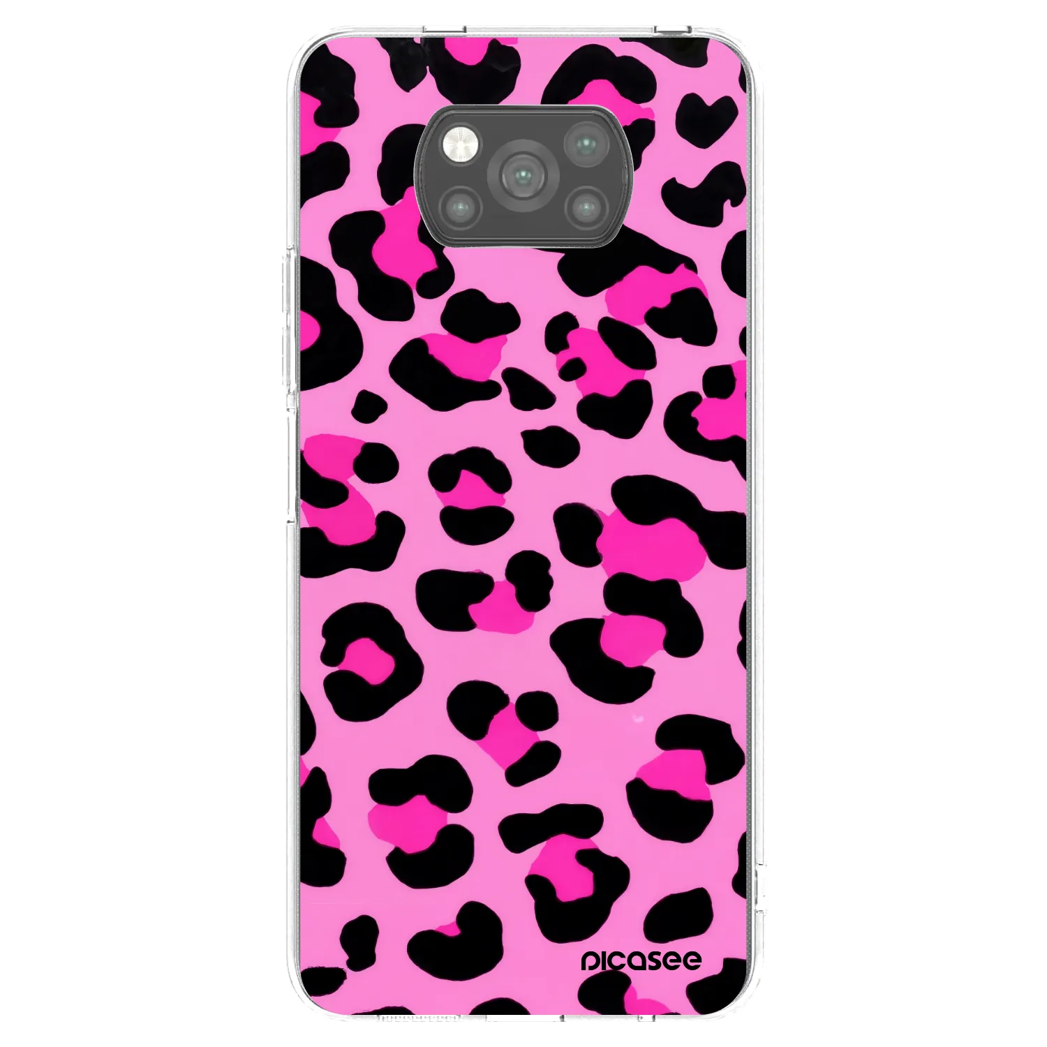 Picasee fekete szilikon tok az alábbi mobiltelefonokra Xiaomi Poco X3 - Pink Tiger