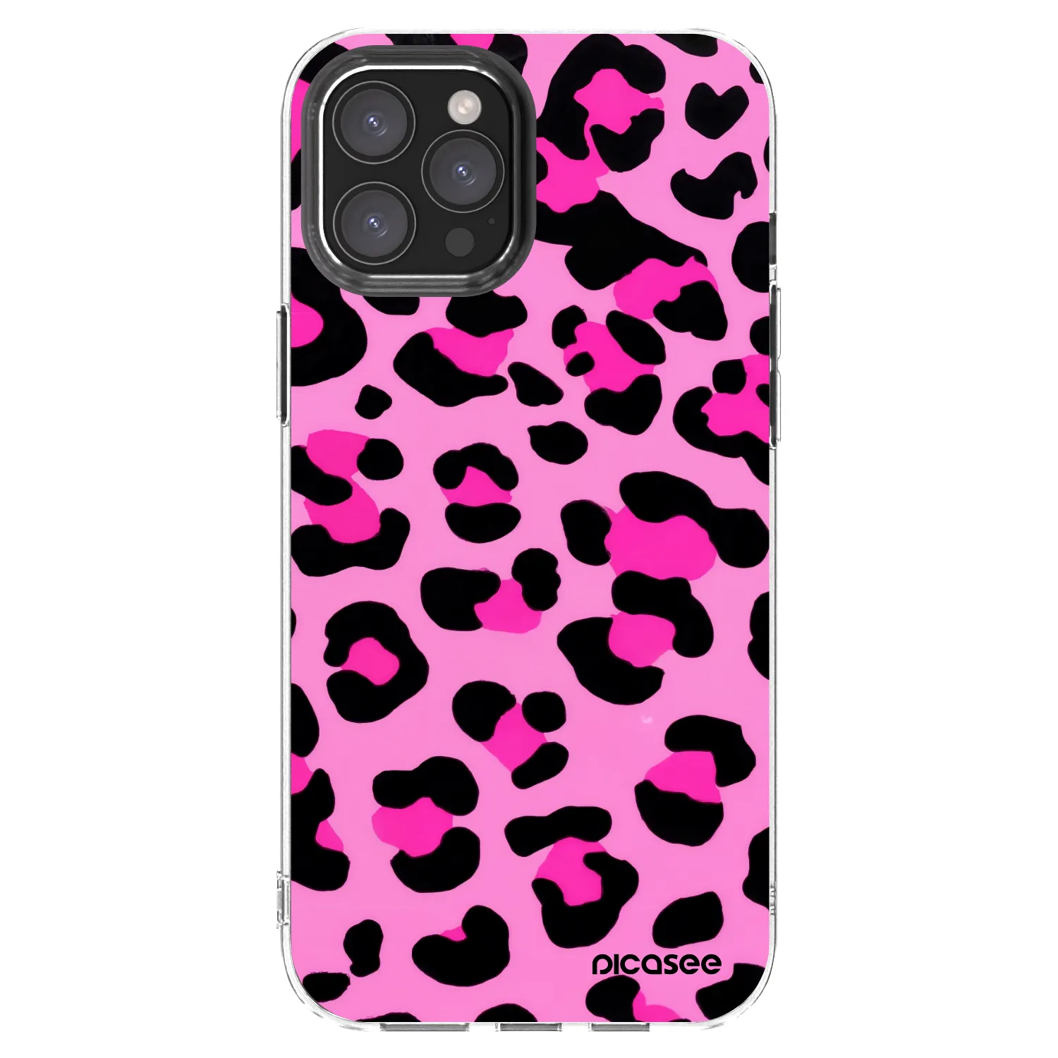 Picasee átlátszó szilikon tok az alábbi mobiltelefonokra Apple iPhone 12 Pro Max - Pink Tiger