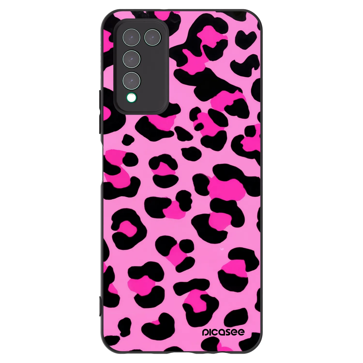 Picasee fekete szilikon tok az alábbi mobiltelefonokra Honor 10X Lite - Pink Tiger