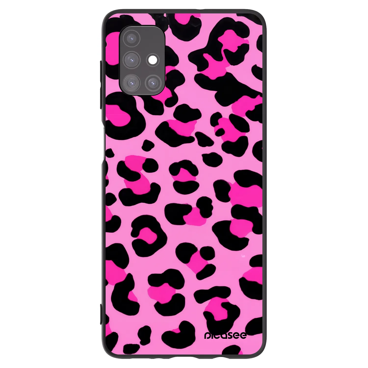 Picasee fekete szilikon tok az alábbi mobiltelefonokra Samsung Galaxy M51 M515F - Pink Tiger