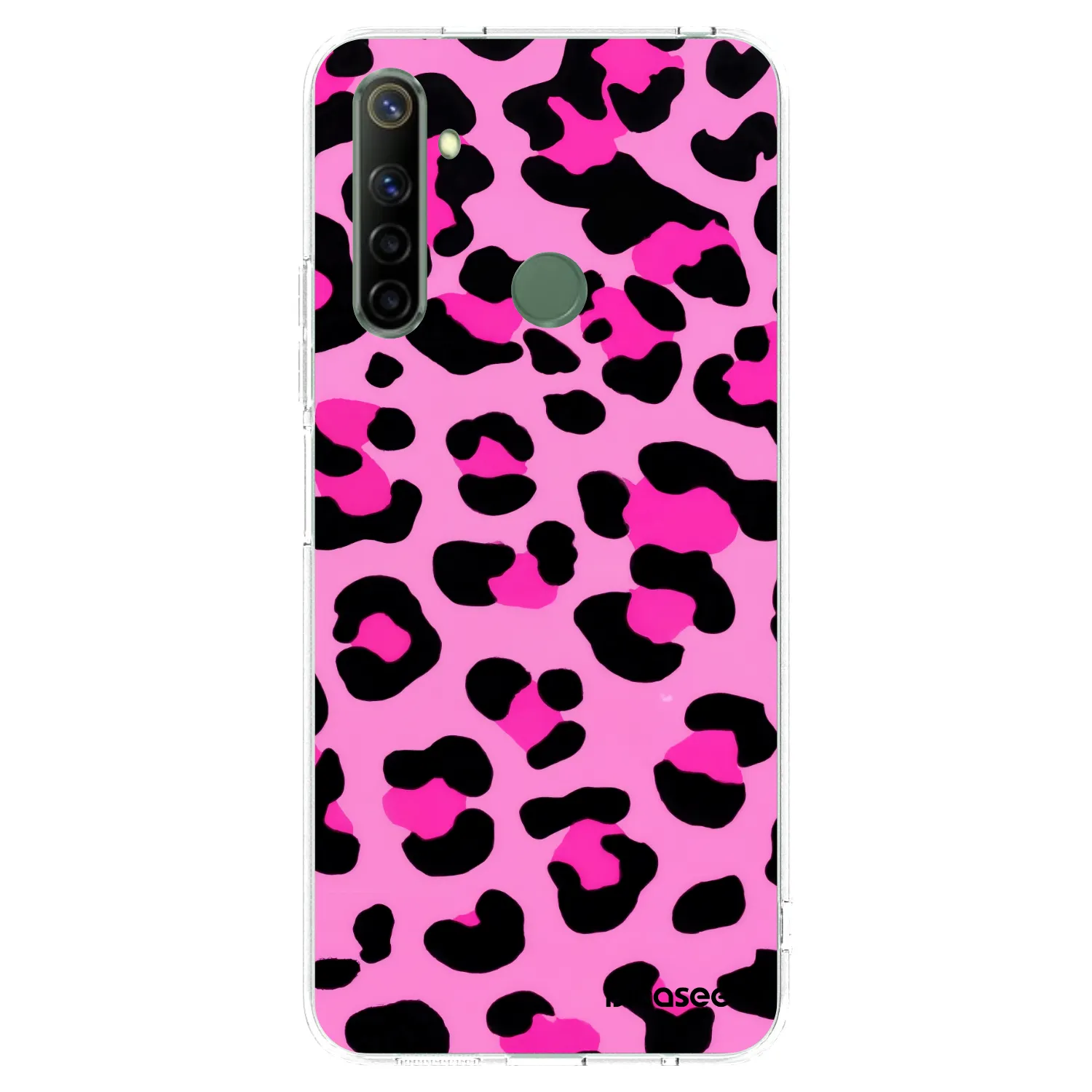 Picasee átlátszó szilikon tok az alábbi mobiltelefonokra Realme 6i - Pink Tiger
