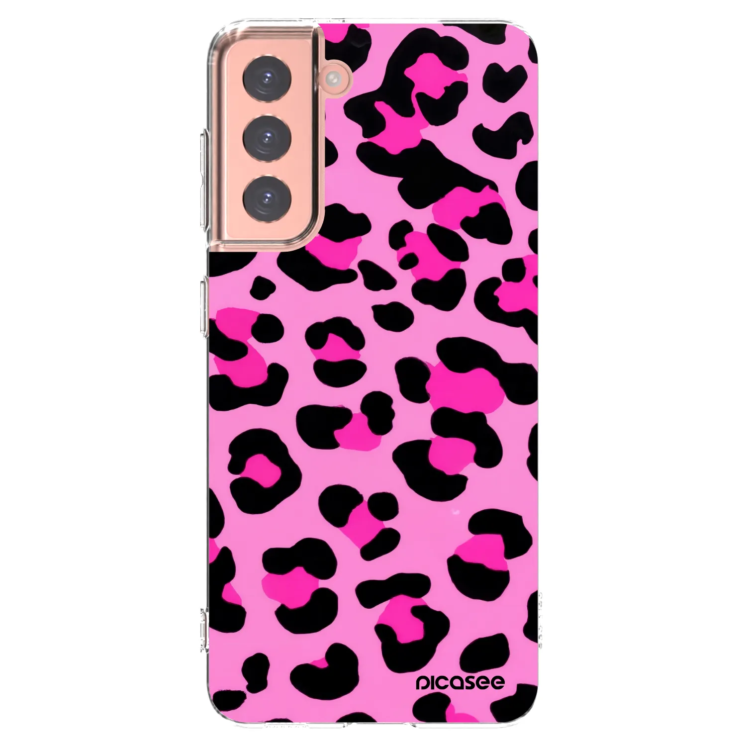 Picasee átlátszó szilikon tok az alábbi mobiltelefonokra Samsung Galaxy S21 5G G991B - Pink Tiger