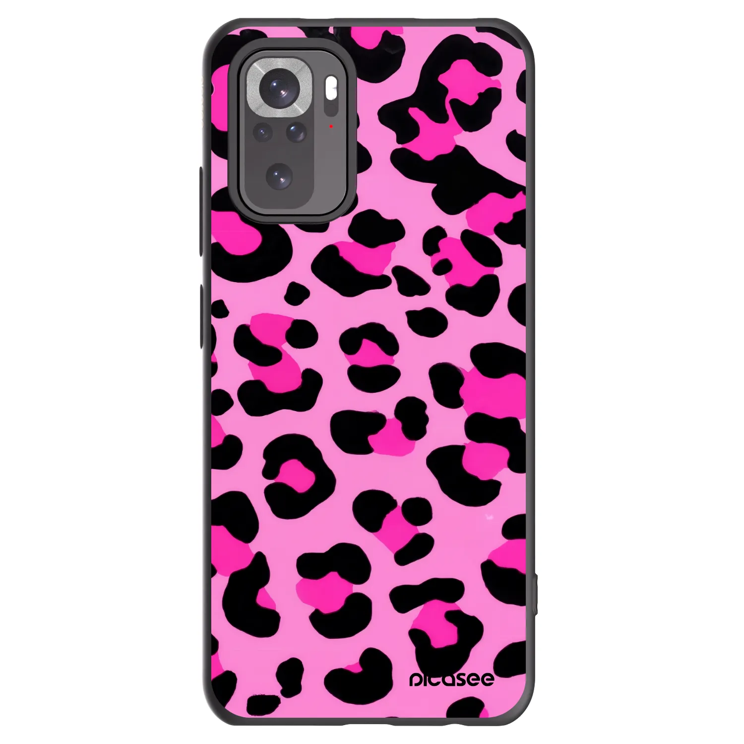 Picasee fekete szilikon tok az alábbi mobiltelefonokra Xiaomi Redmi Note 10 - Pink Tiger