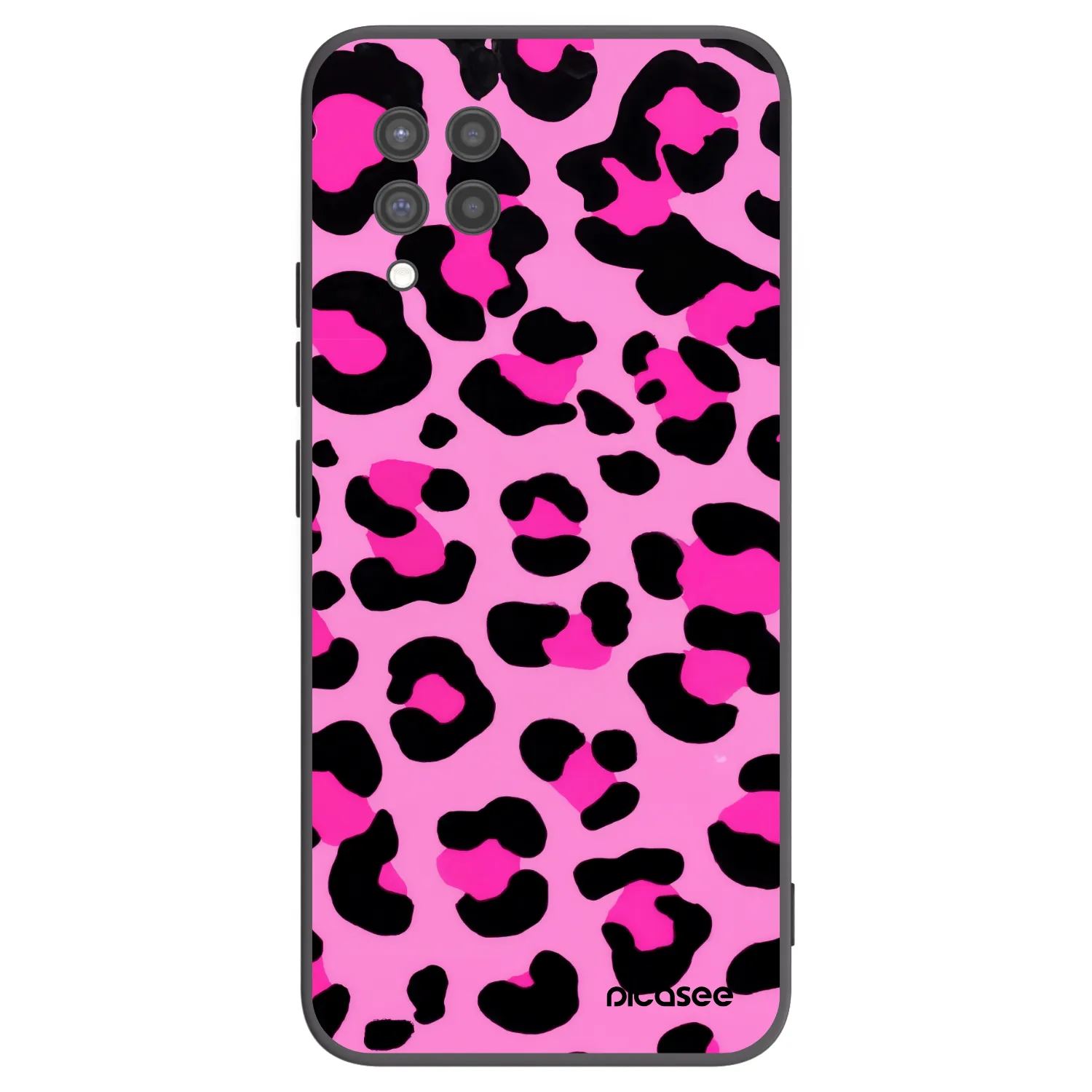 Picasee fekete szilikon tok az alábbi mobiltelefonokra Samsung Galaxy A42 A426B - Pink Tiger