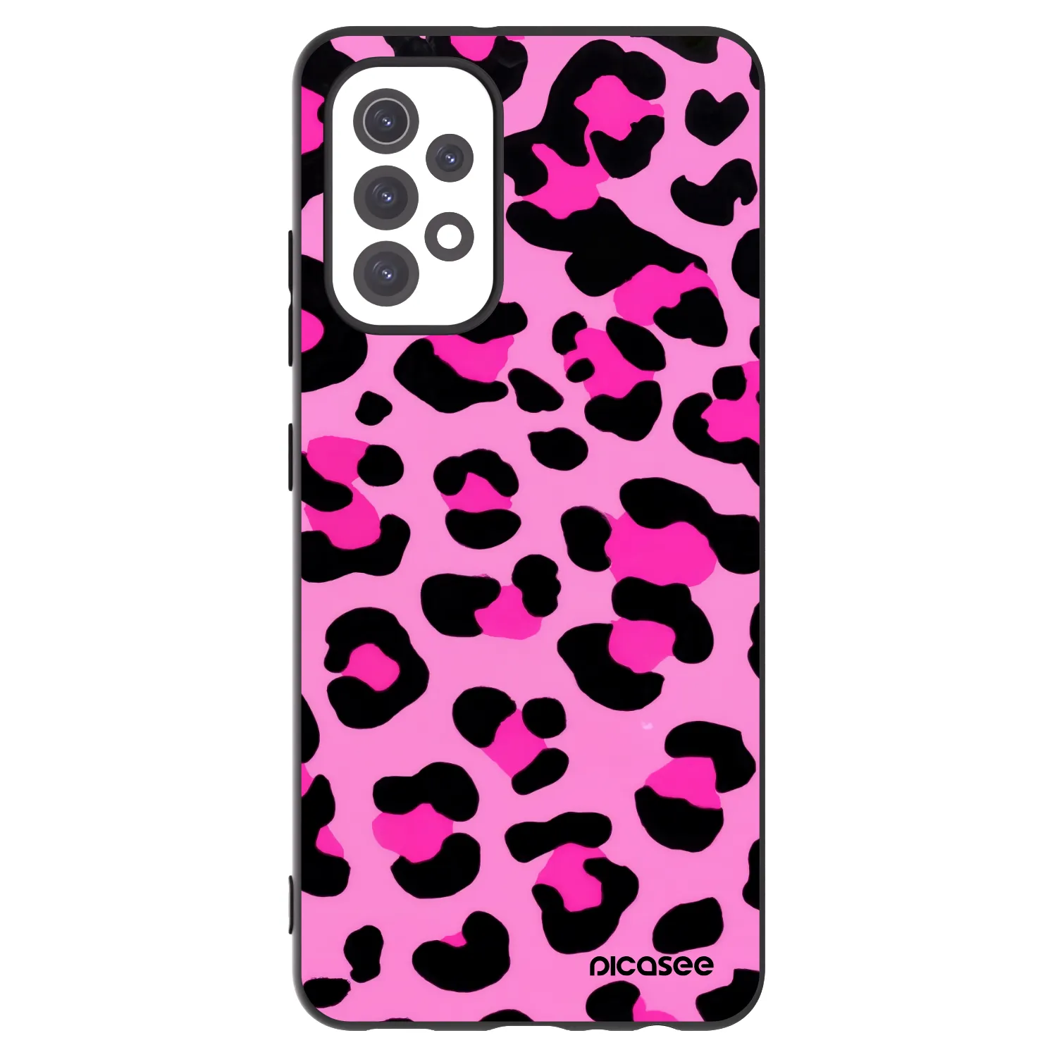 Picasee fekete szilikon tok az alábbi mobiltelefonokra Samsung Galaxy A32 5G A326B - Pink Tiger