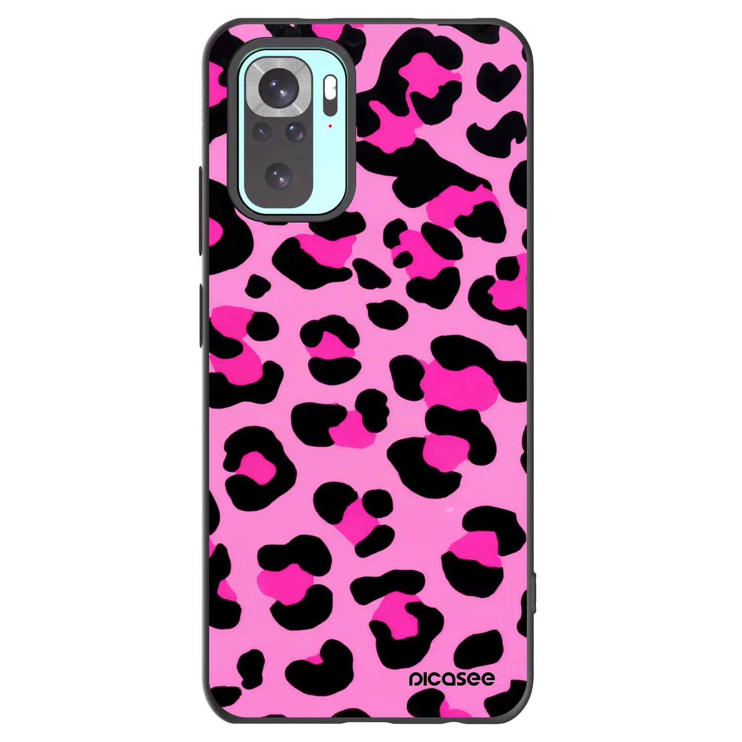 Picasee fekete szilikon tok az alábbi mobiltelefonokra Xiaomi Redmi Note 10 Pro - Pink Tiger