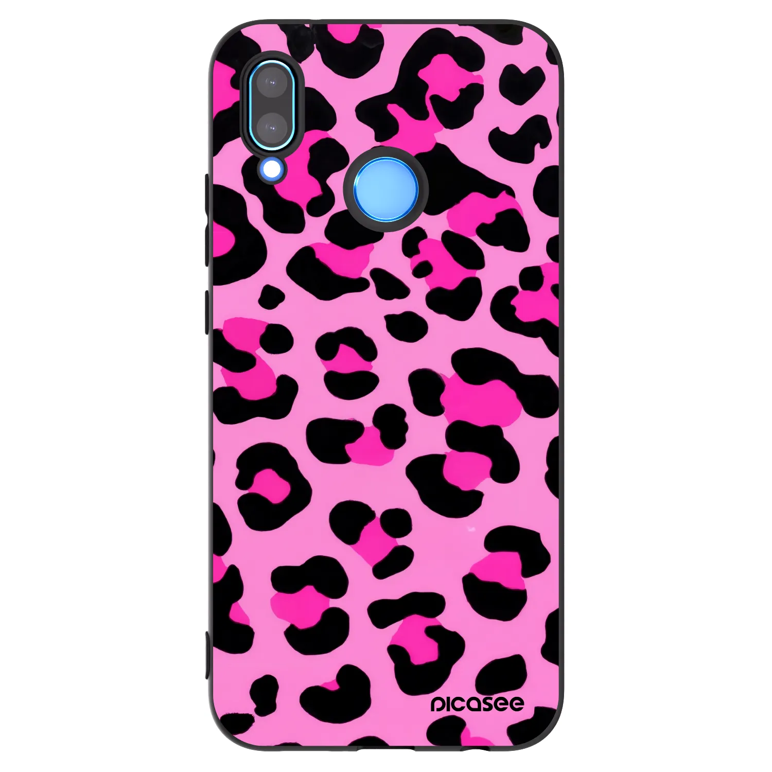 Picasee fekete szilikon tok az alábbi mobiltelefonokra Huawei P20 Lite - Pink Tiger