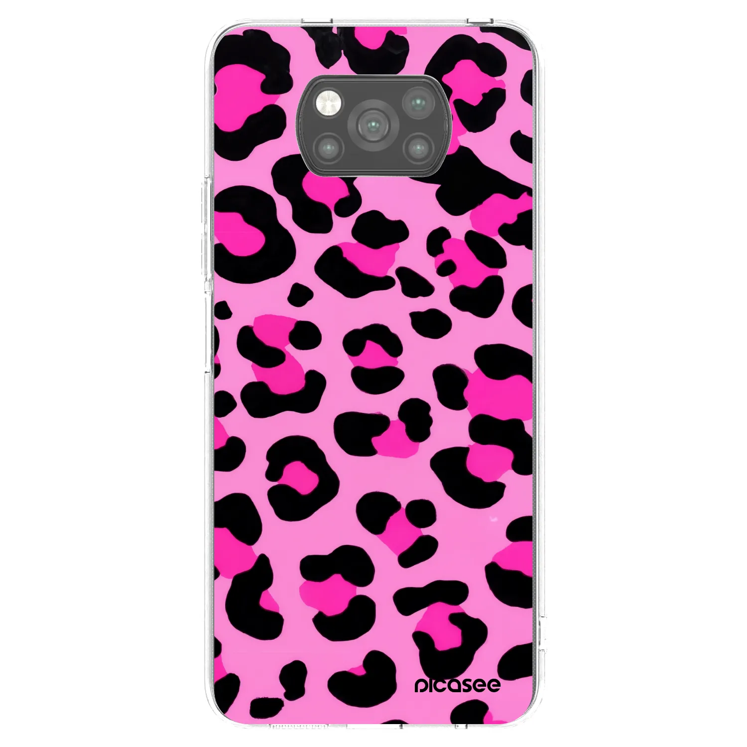 Picasee fekete szilikon tok az alábbi mobiltelefonokra Xiaomi Poco X3 Pro - Pink Tiger