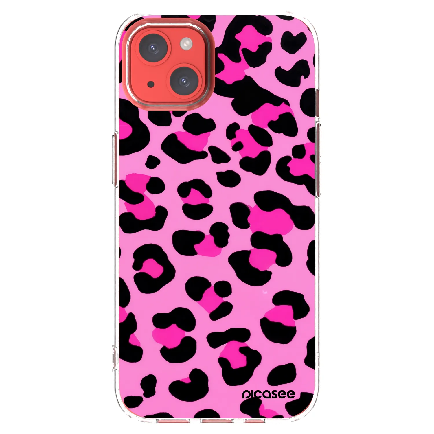 Picasee átlátszó szilikon tok az alábbi mobiltelefonokra Apple iPhone 13 - Pink Tiger