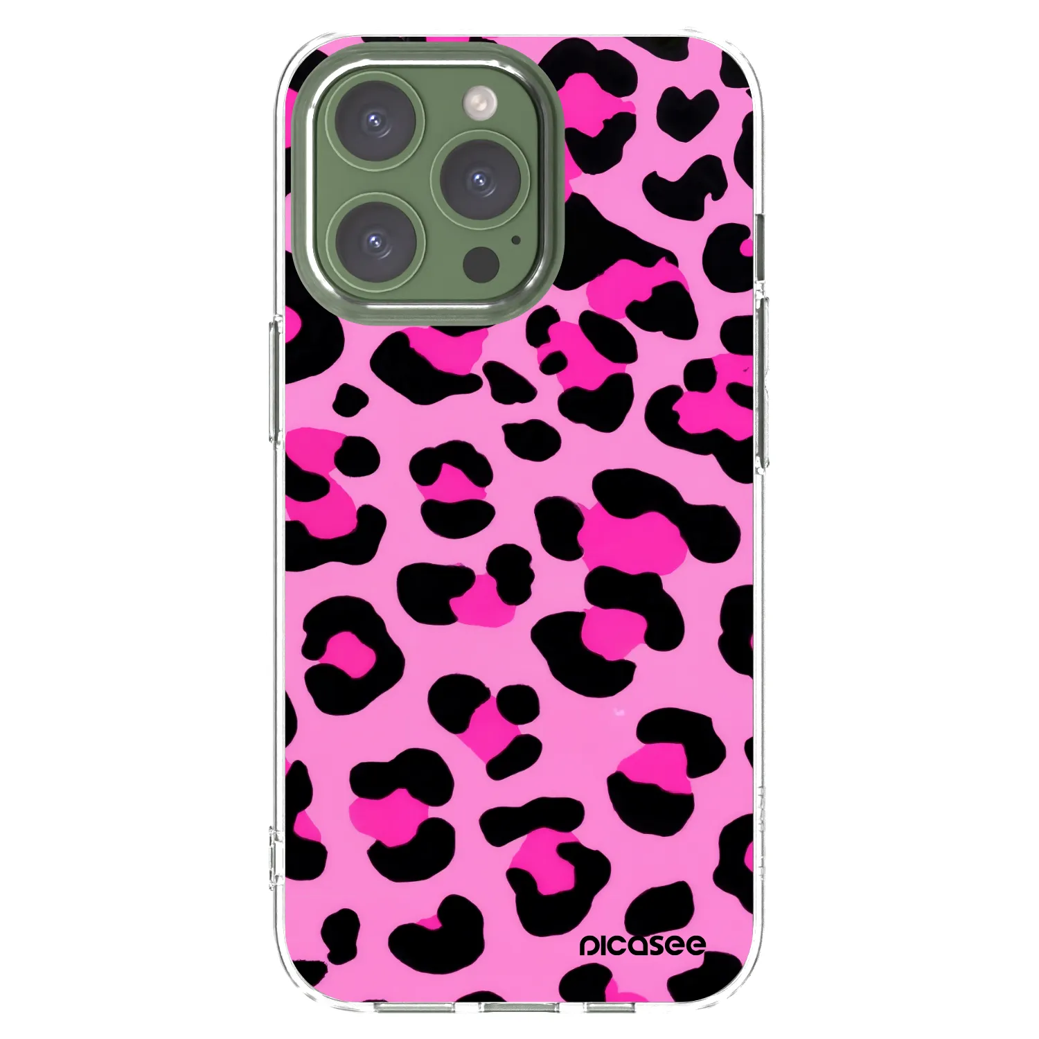 Picasee átlátszó szilikon tok az alábbi mobiltelefonokra Apple iPhone 13 Pro - Pink Tiger