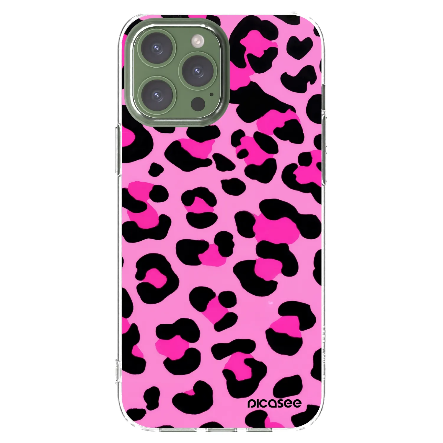 Picasee átlátszó szilikon tok az alábbi mobiltelefonokra Apple iPhone 13 Pro Max - Pink Tiger