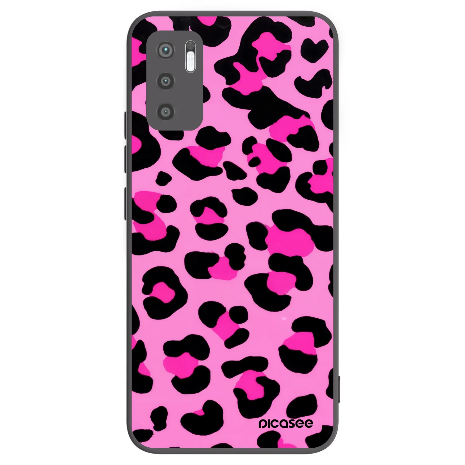 Picasee fekete szilikon tok az alábbi mobiltelefonokra Xiaomi Redmi Note 10 5G - Pink Tiger