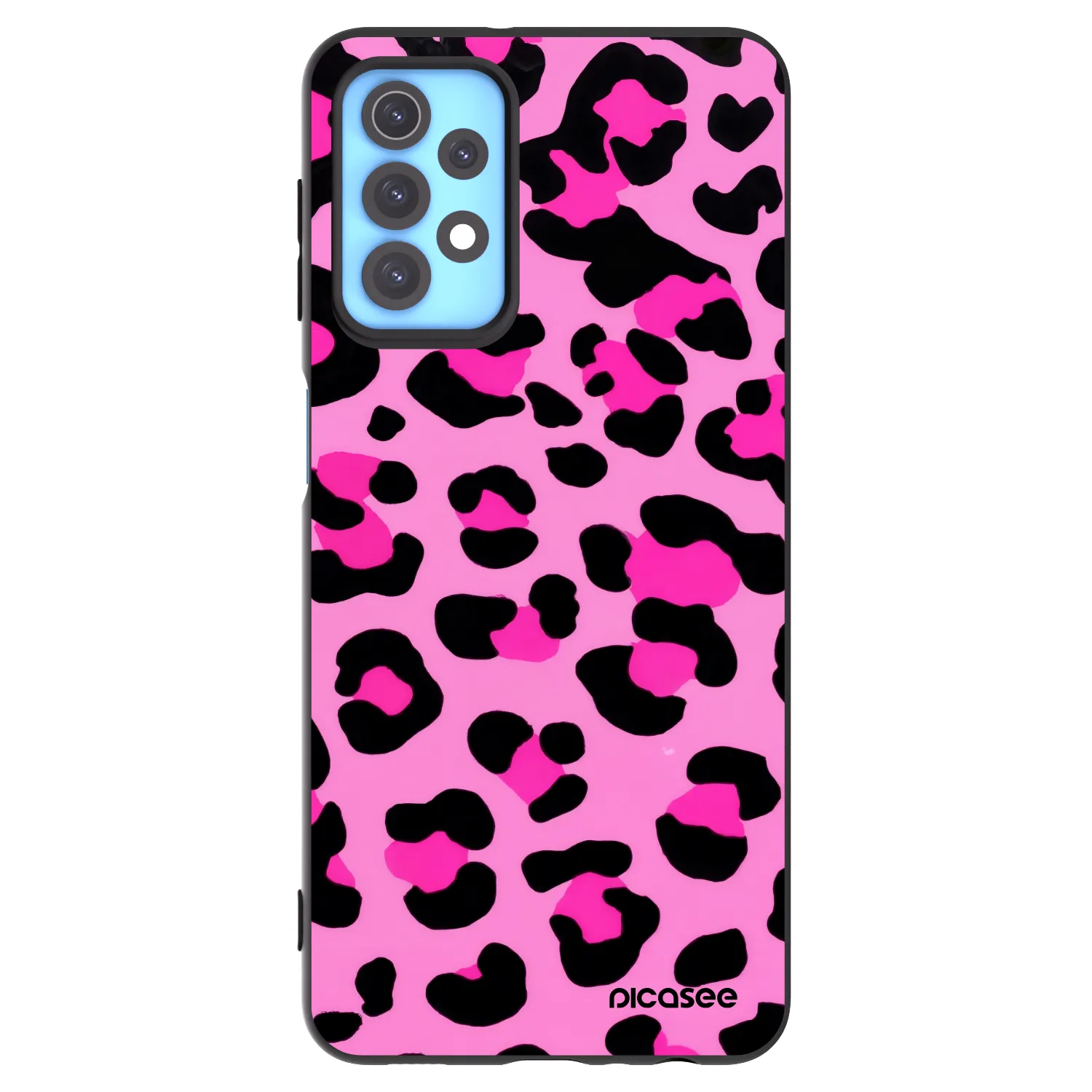 Picasee fekete szilikon tok az alábbi mobiltelefonokra Samsung Galaxy A32 4G SM-A325F - Pink Tiger
