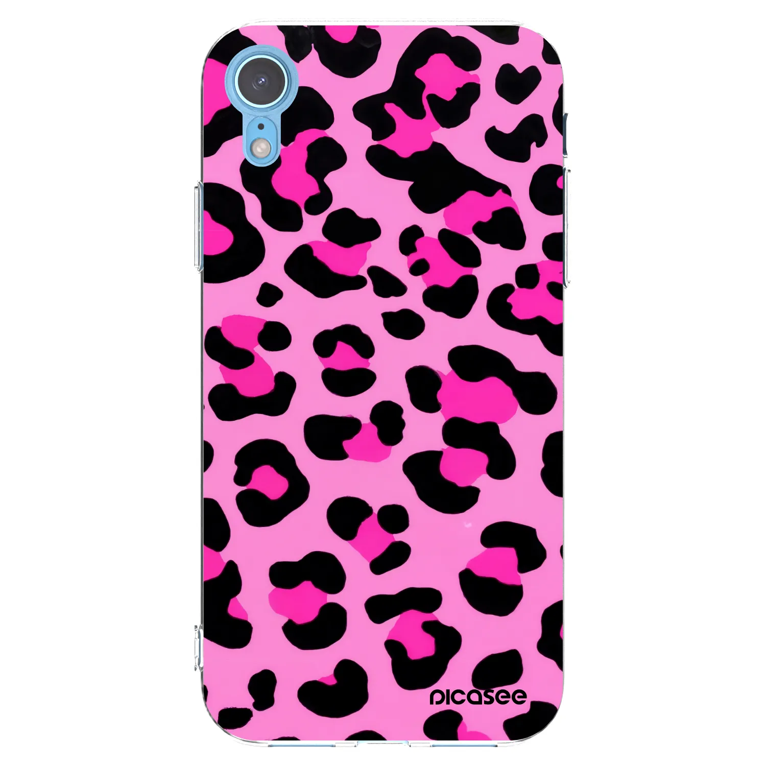 Picasee átlátszó szilikon tok az alábbi mobiltelefonokra Apple iPhone XR - Pink Tiger