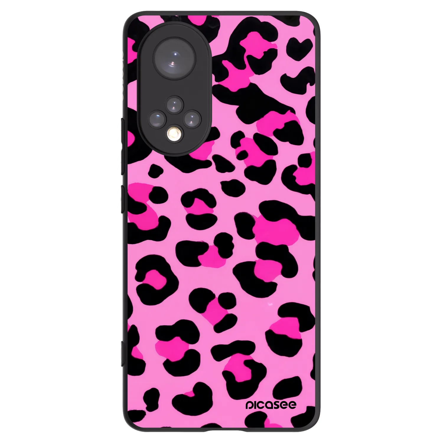 Picasee fekete szilikon tok az alábbi mobiltelefonokra Honor 50 5G - Pink Tiger