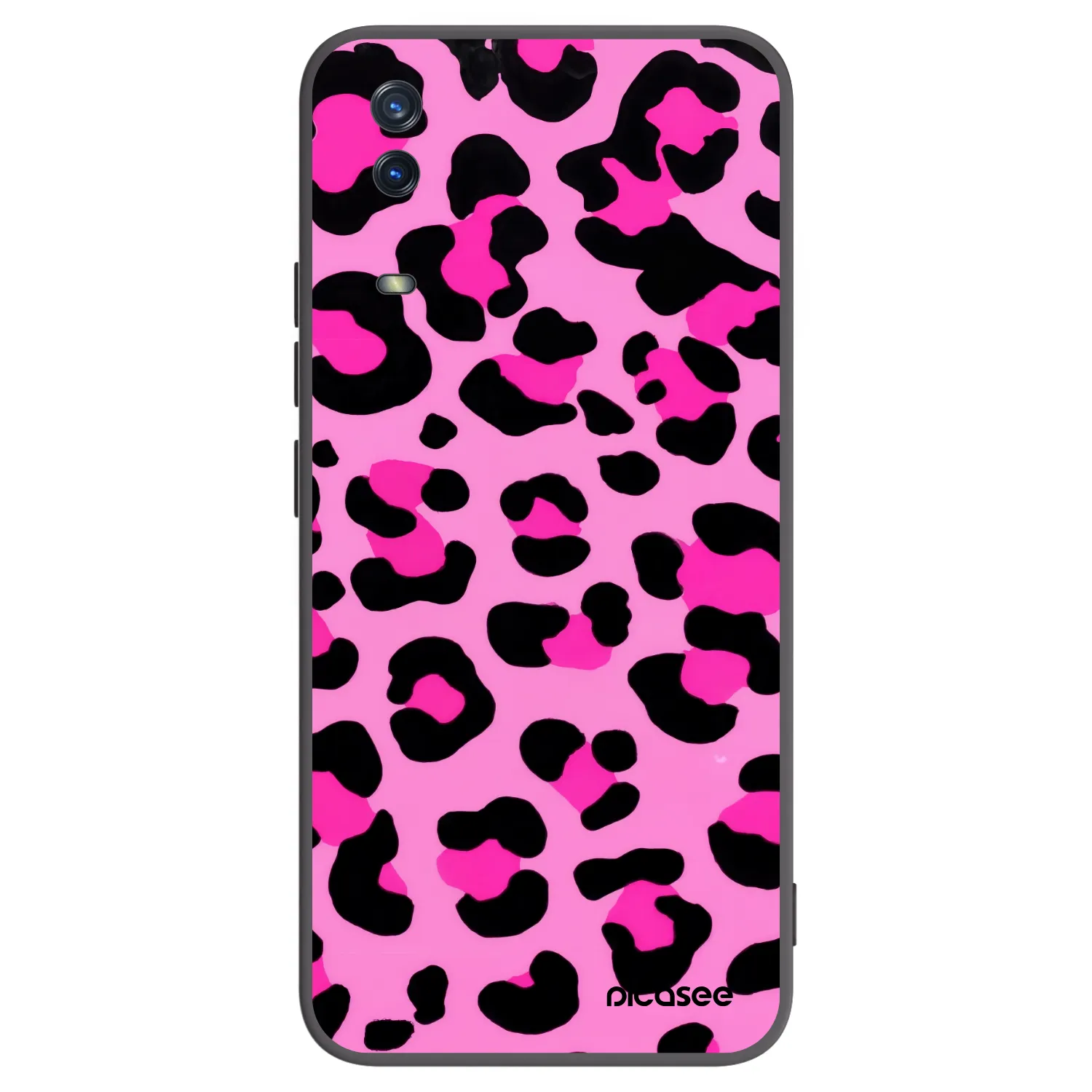 Picasee fekete szilikon tok az alábbi mobiltelefonokra Vivo Y11s - Pink Tiger
