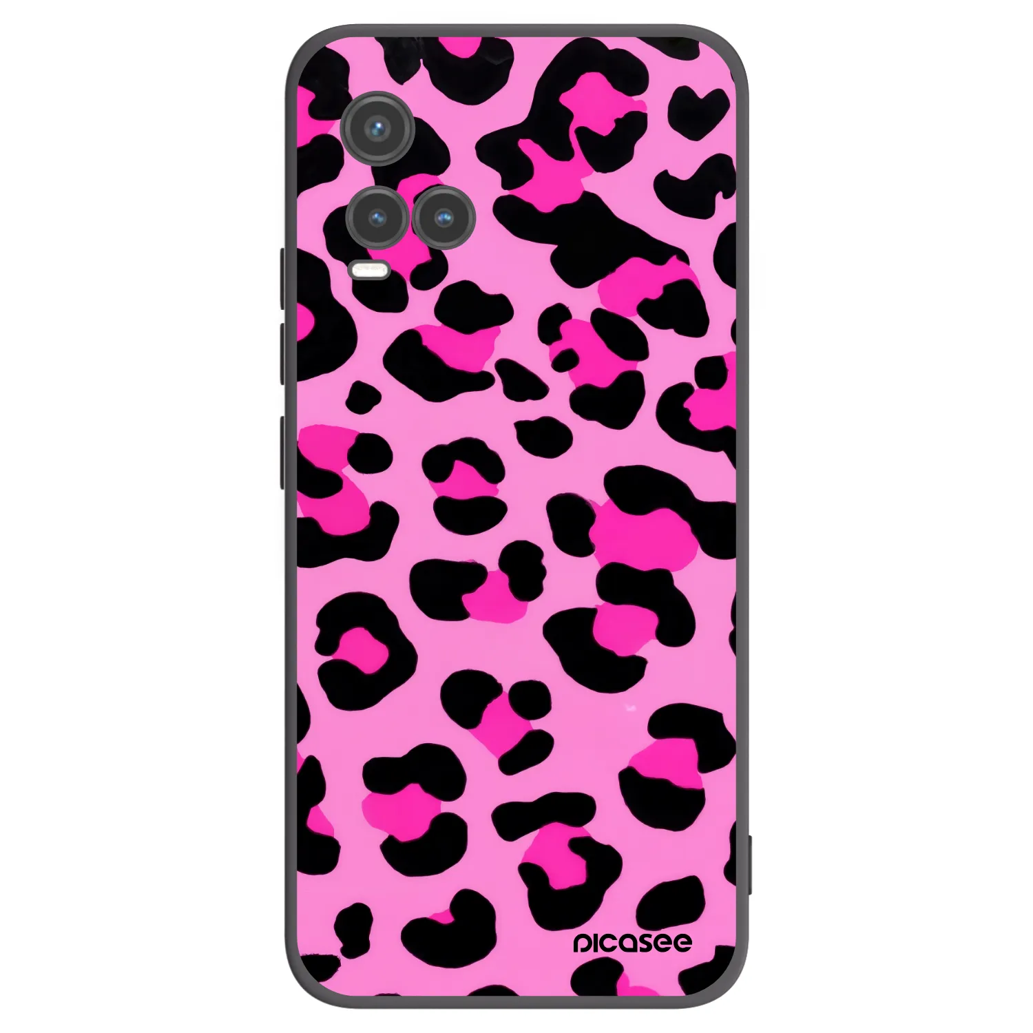Picasee fekete szilikon tok az alábbi mobiltelefonokra Vivo Y33s - Pink Tiger