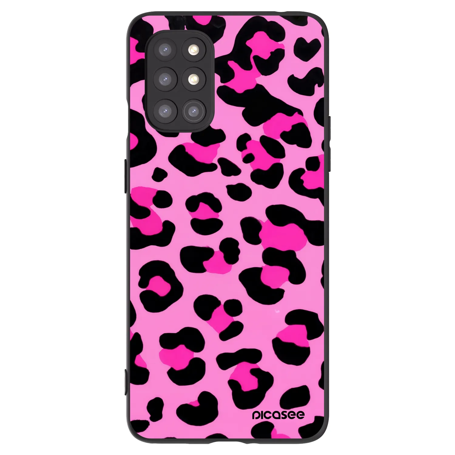 Picasee fekete szilikon tok az alábbi mobiltelefonokra OnePlus 8T - Pink Tiger