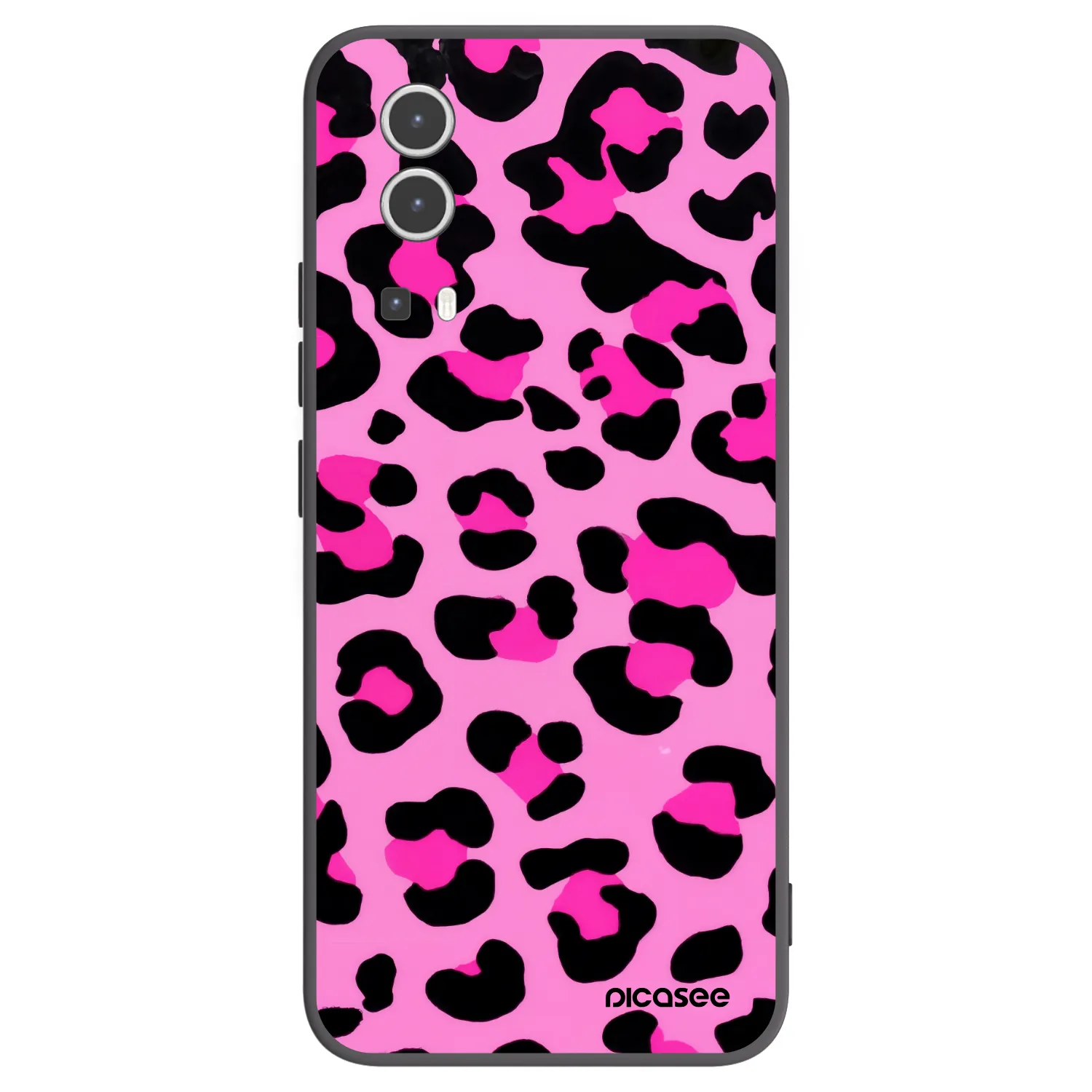 Picasee fekete szilikon tok az alábbi mobiltelefonokra Vivo Y72 5G - Pink Tiger