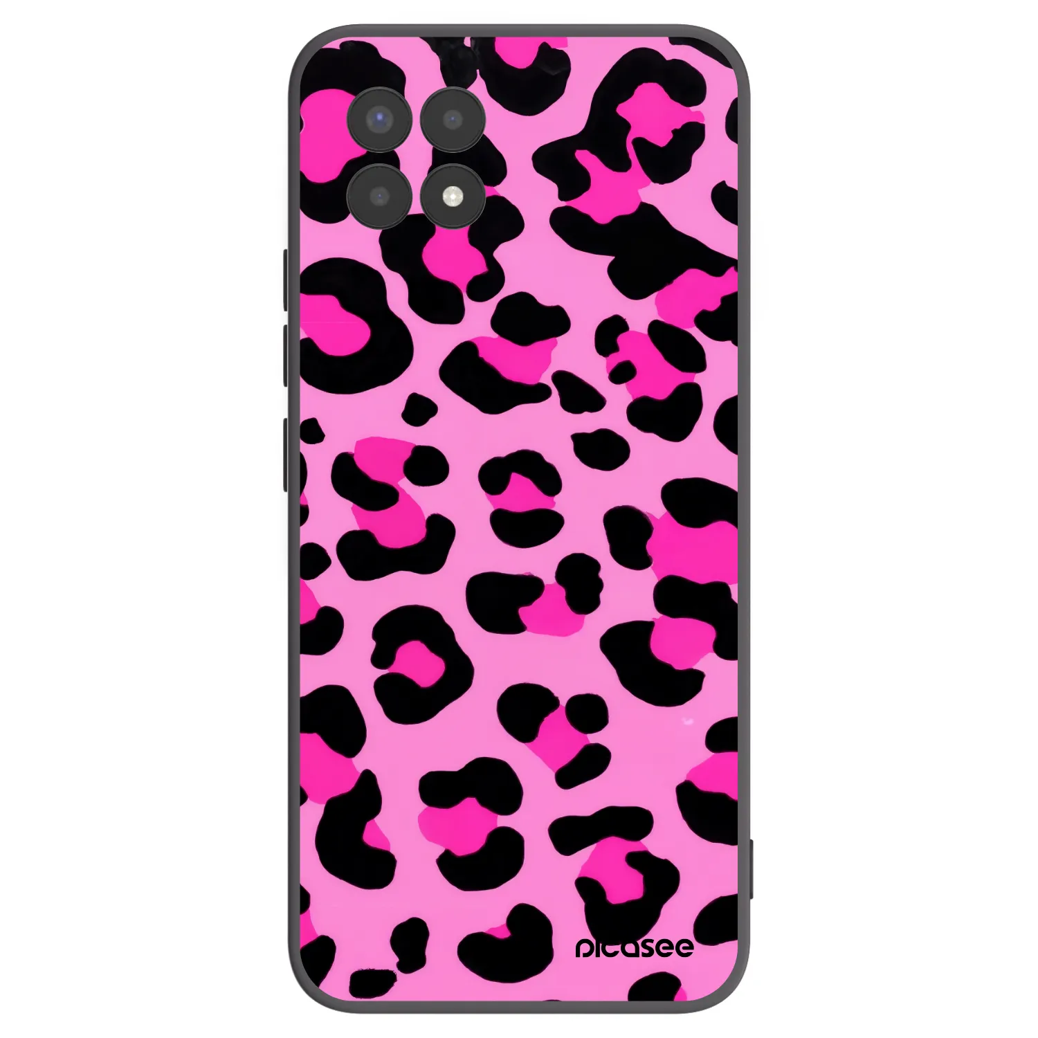 Picasee fekete szilikon tok az alábbi mobiltelefonokra Realme 8i - Pink Tiger