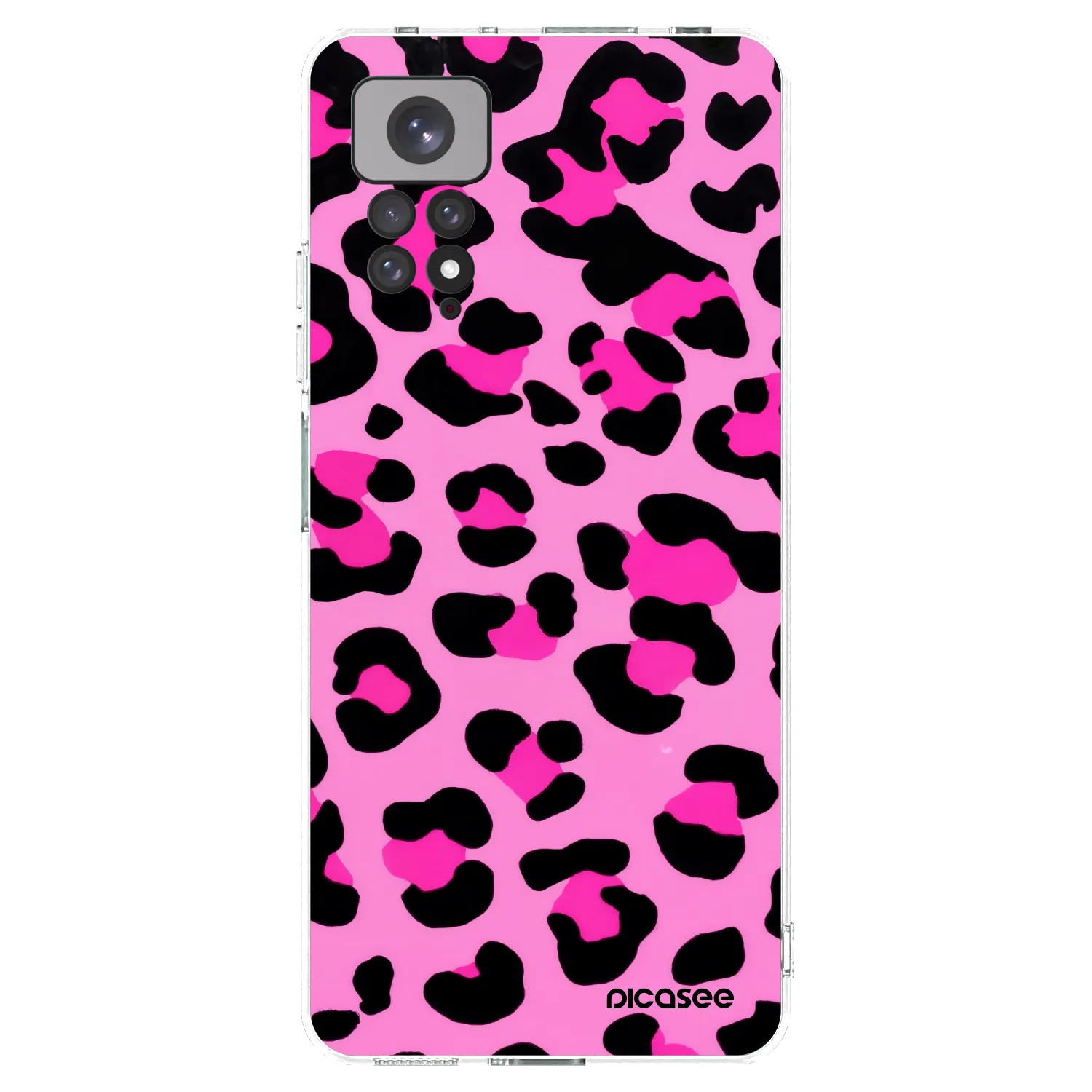 Picasee átlátszó szilikon tok az alábbi mobiltelefonokra Xiaomi Redmi Note 11 - Pink Tiger