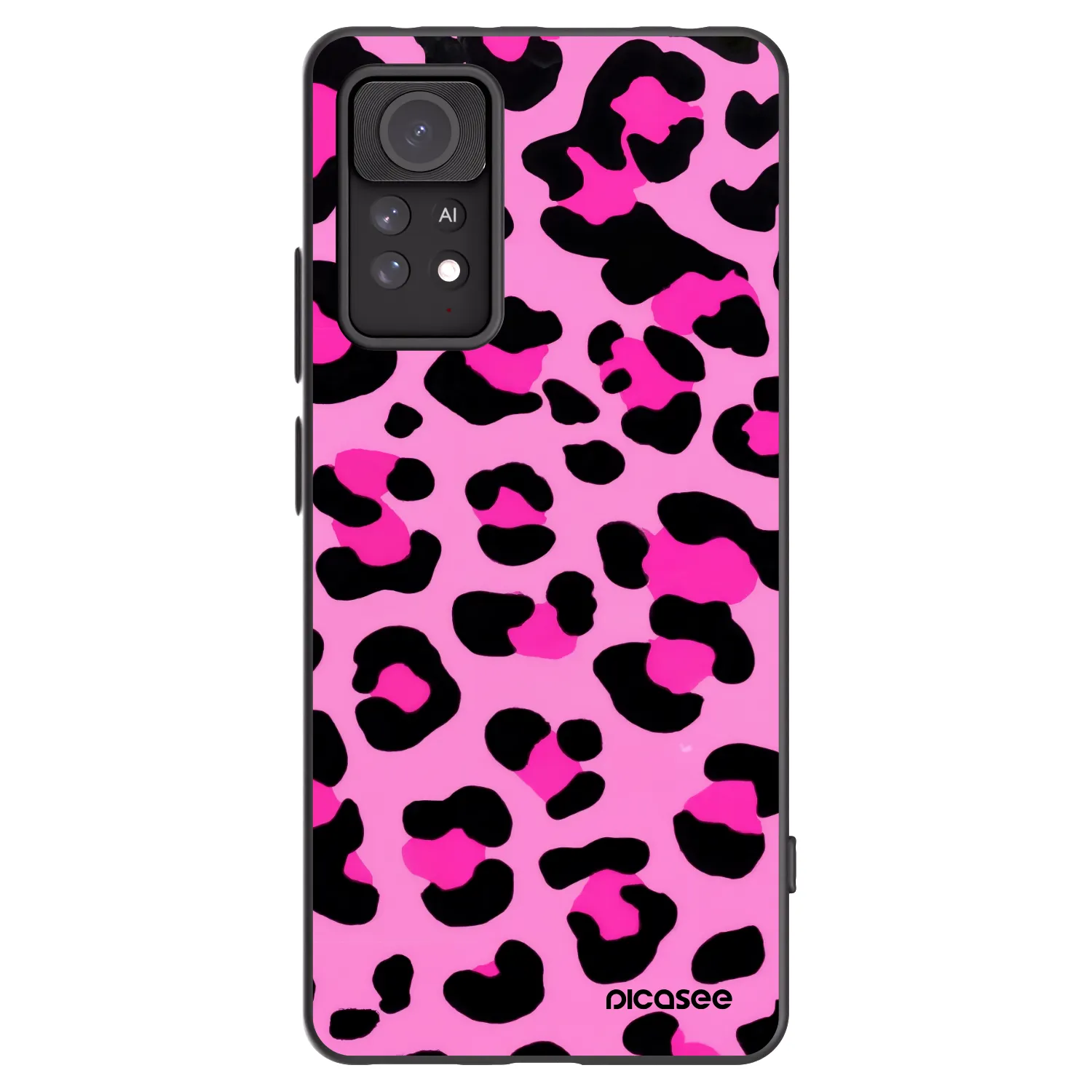Picasee fekete szilikon tok az alábbi mobiltelefonokra Xiaomi Redmi Note 11 Pro 5G - Pink Tiger