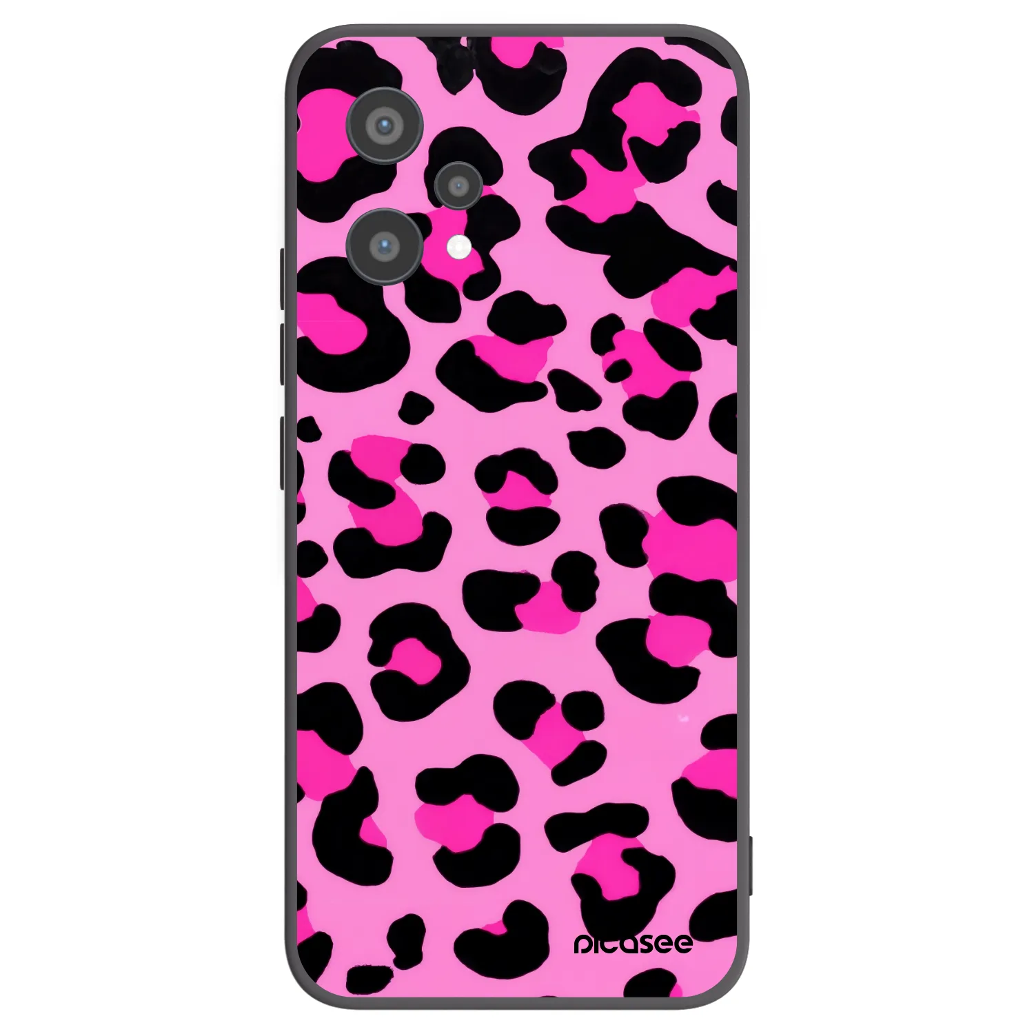 Picasee fekete szilikon tok az alábbi mobiltelefonokra Realme 9 Pro 5G - Pink Tiger