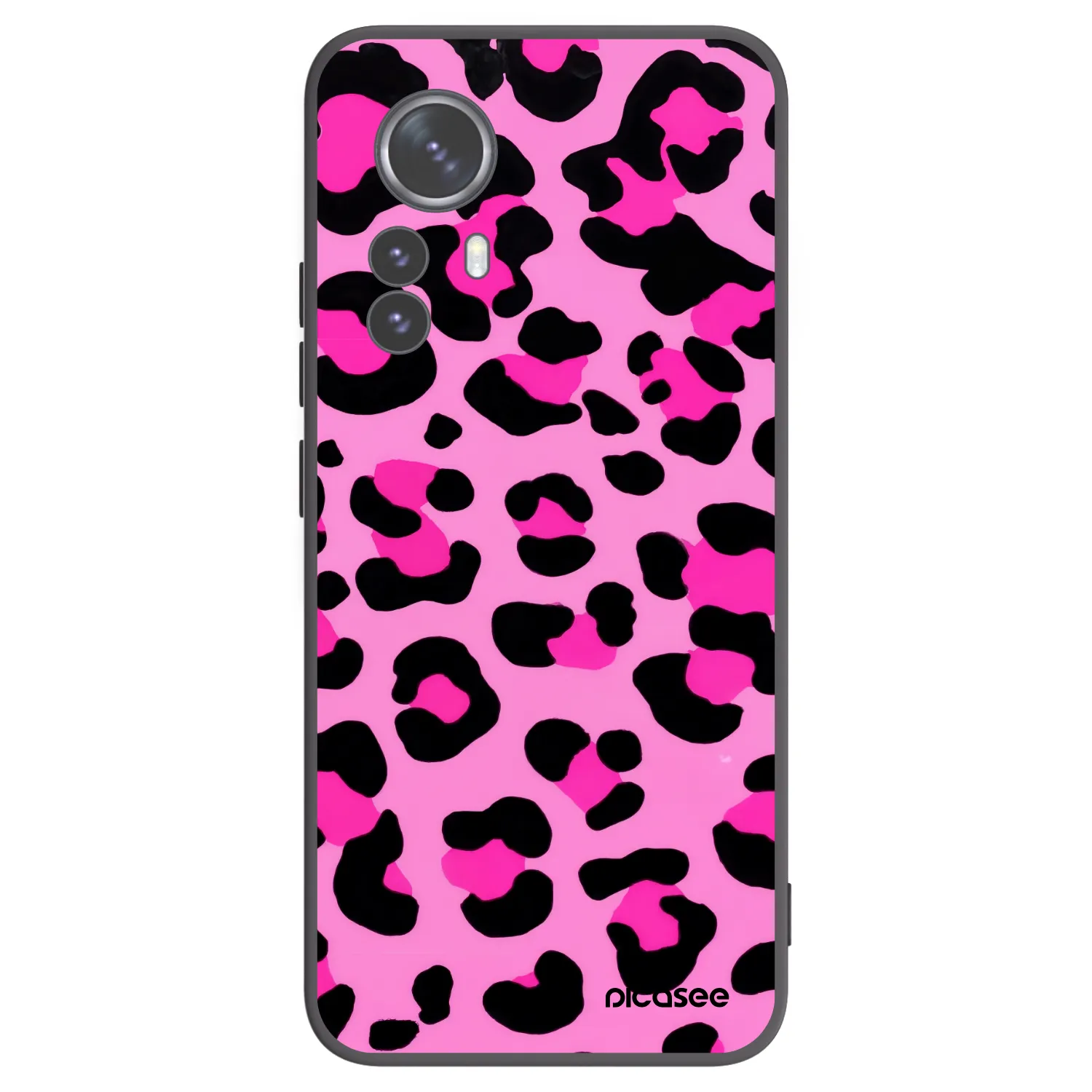 Picasee fekete szilikon tok az alábbi mobiltelefonokra Xiaomi 12 Pro - Pink Tiger