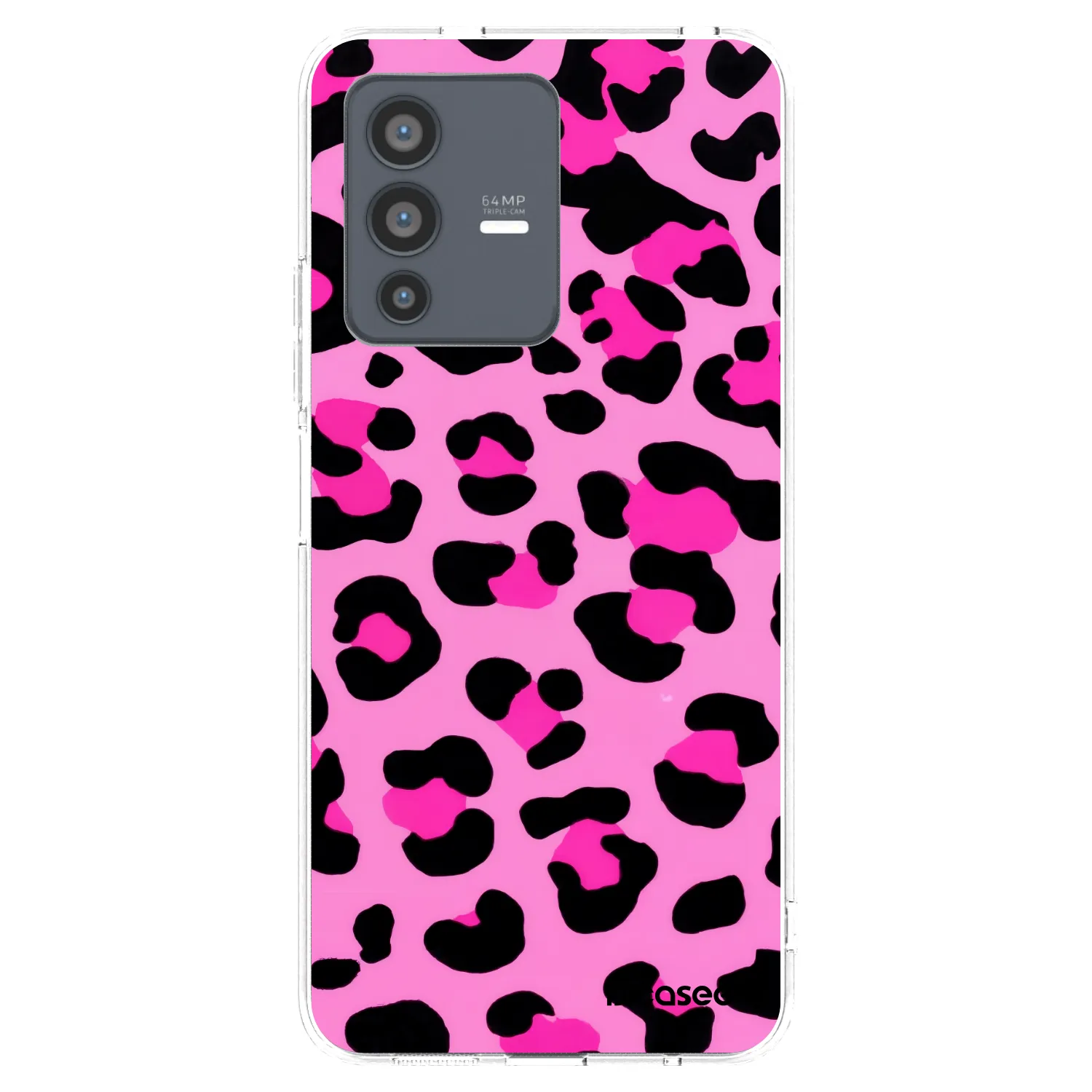 Picasee átlátszó szilikon tok az alábbi mobiltelefonokra Vivo V23 5G - Pink Tiger