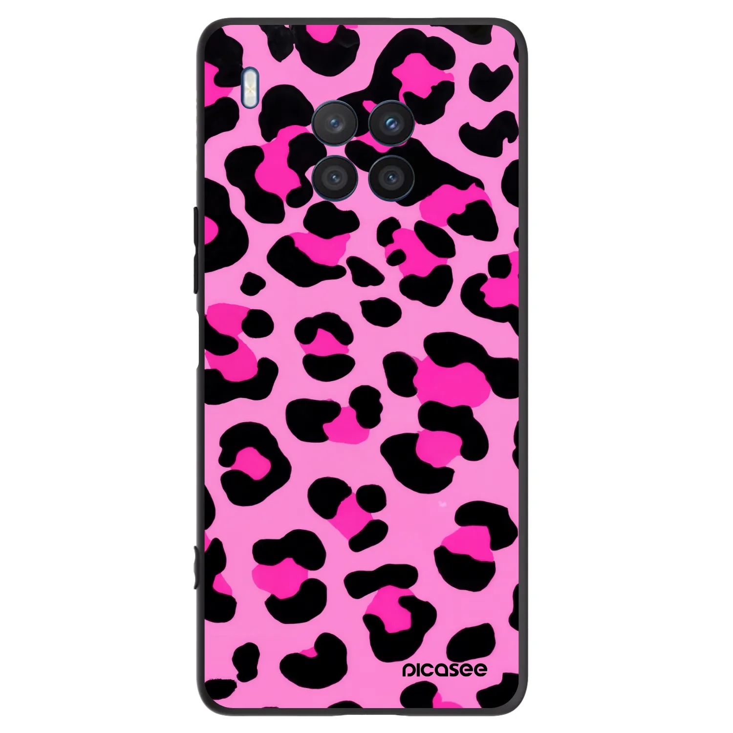 Picasee fekete szilikon tok az alábbi mobiltelefonokra Honor 50 Lite - Pink Tiger