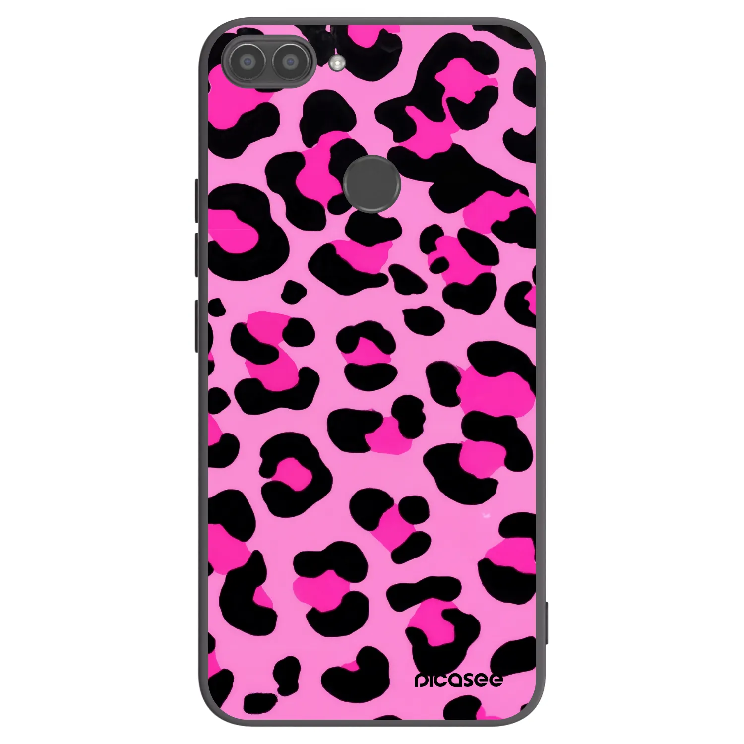 Picasee fekete szilikon tok az alábbi mobiltelefonokra Huawei P Smart - Pink Tiger