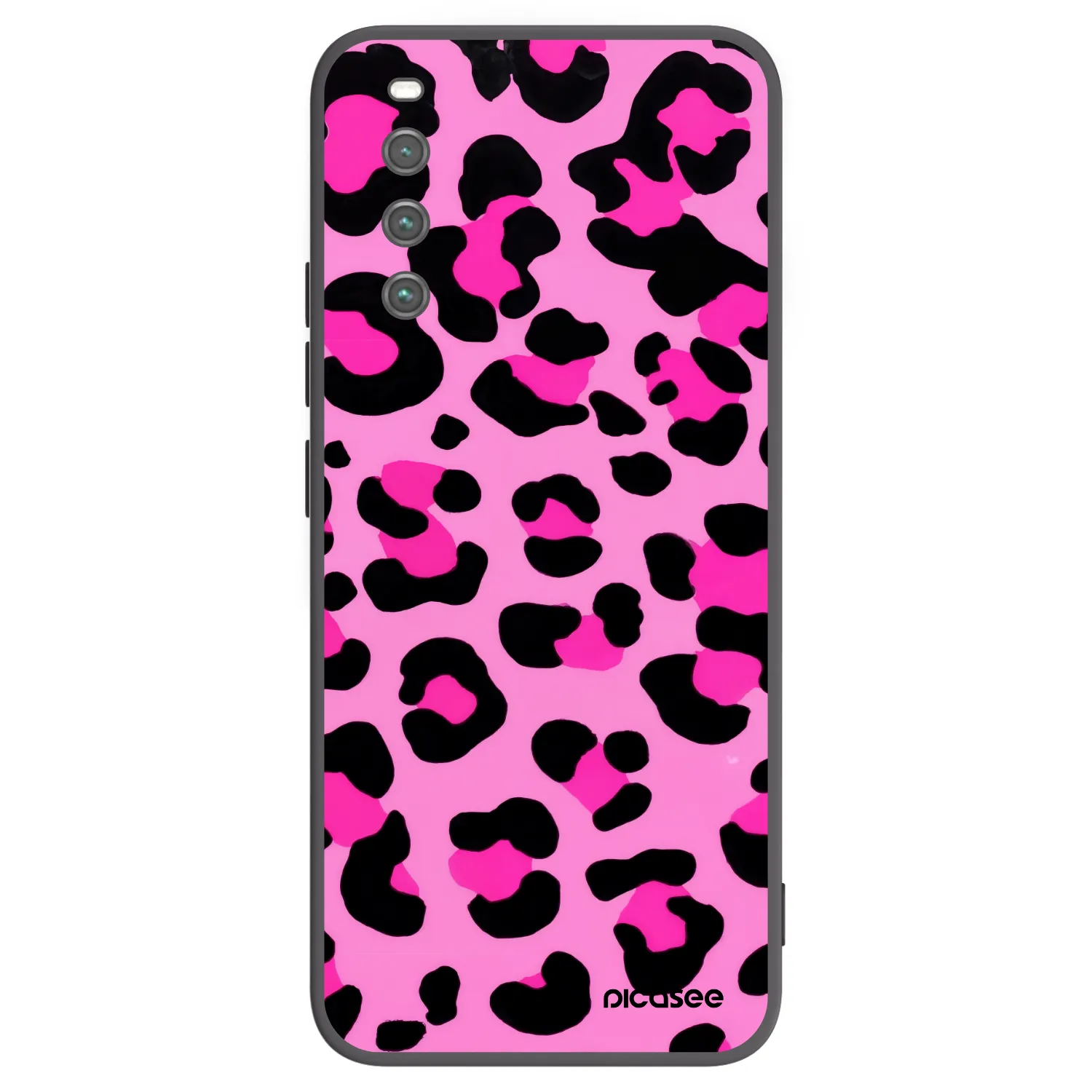 Picasee fekete szilikon tok az alábbi mobiltelefonokra Sony Xperia 10 IV 5G - Pink Tiger