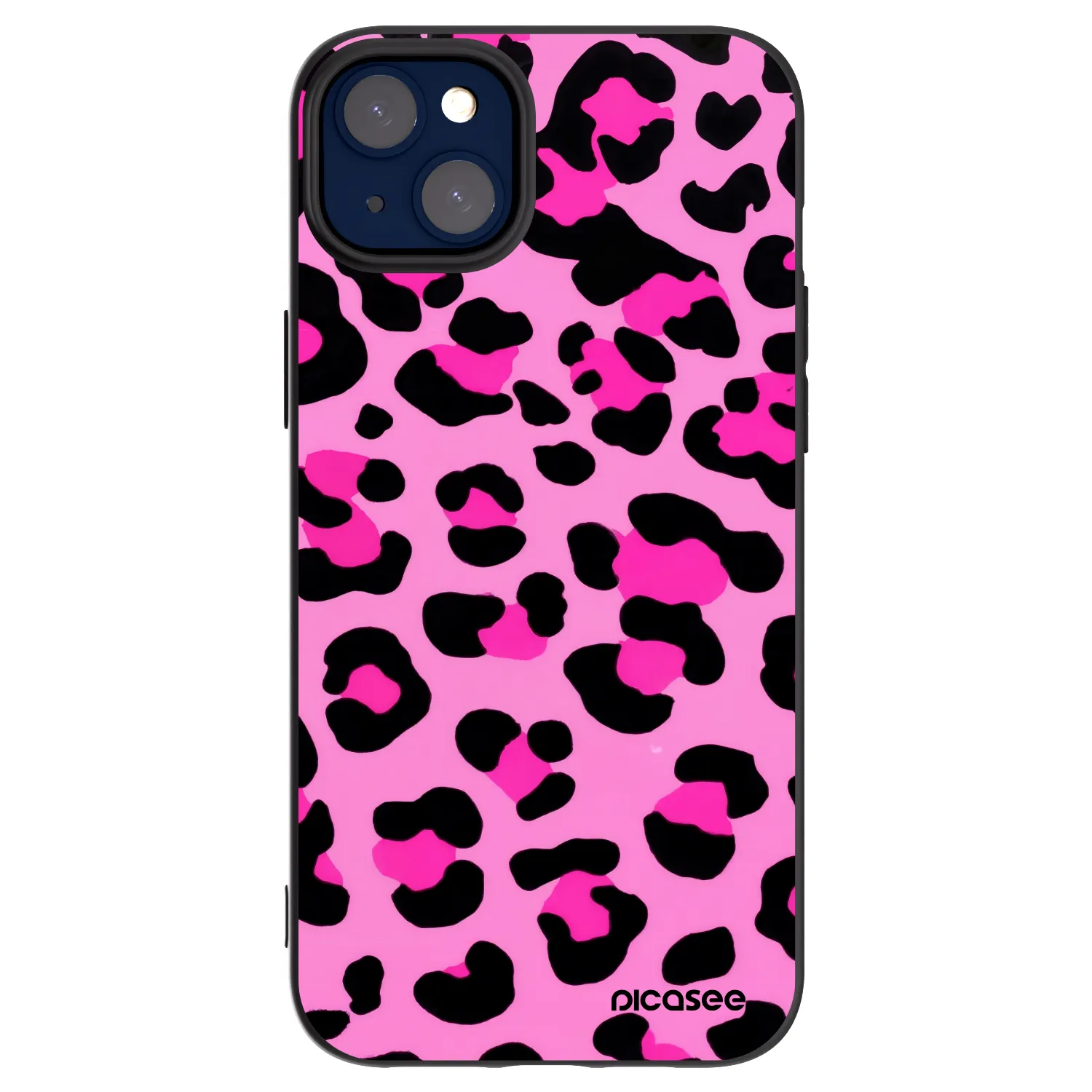 Picasee fekete szilikon tok az alábbi mobiltelefonokra Apple iPhone 14 Plus - Pink Tiger