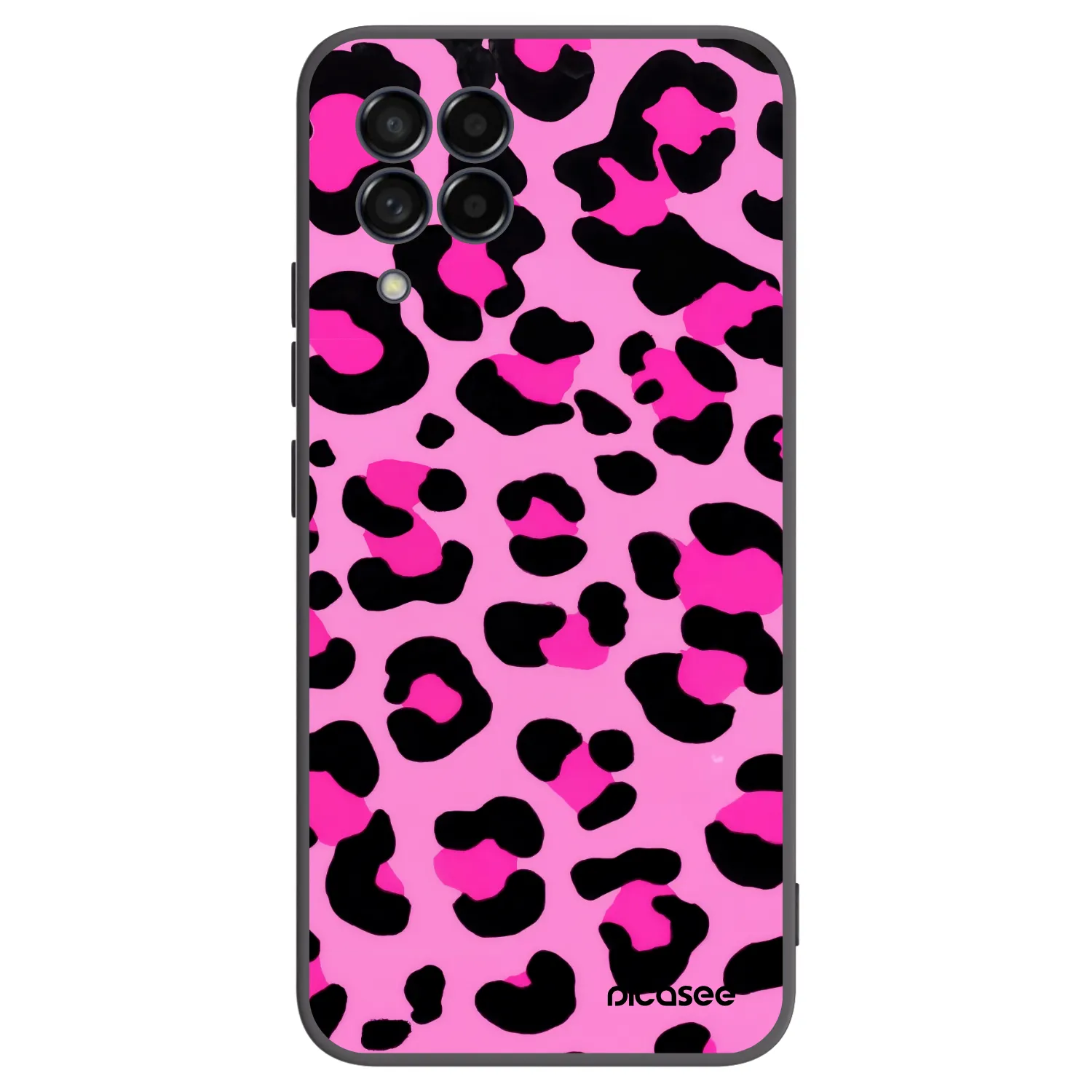 Picasee fekete szilikon tok az alábbi mobiltelefonokra Samsung Galaxy M53 5G - Pink Tiger