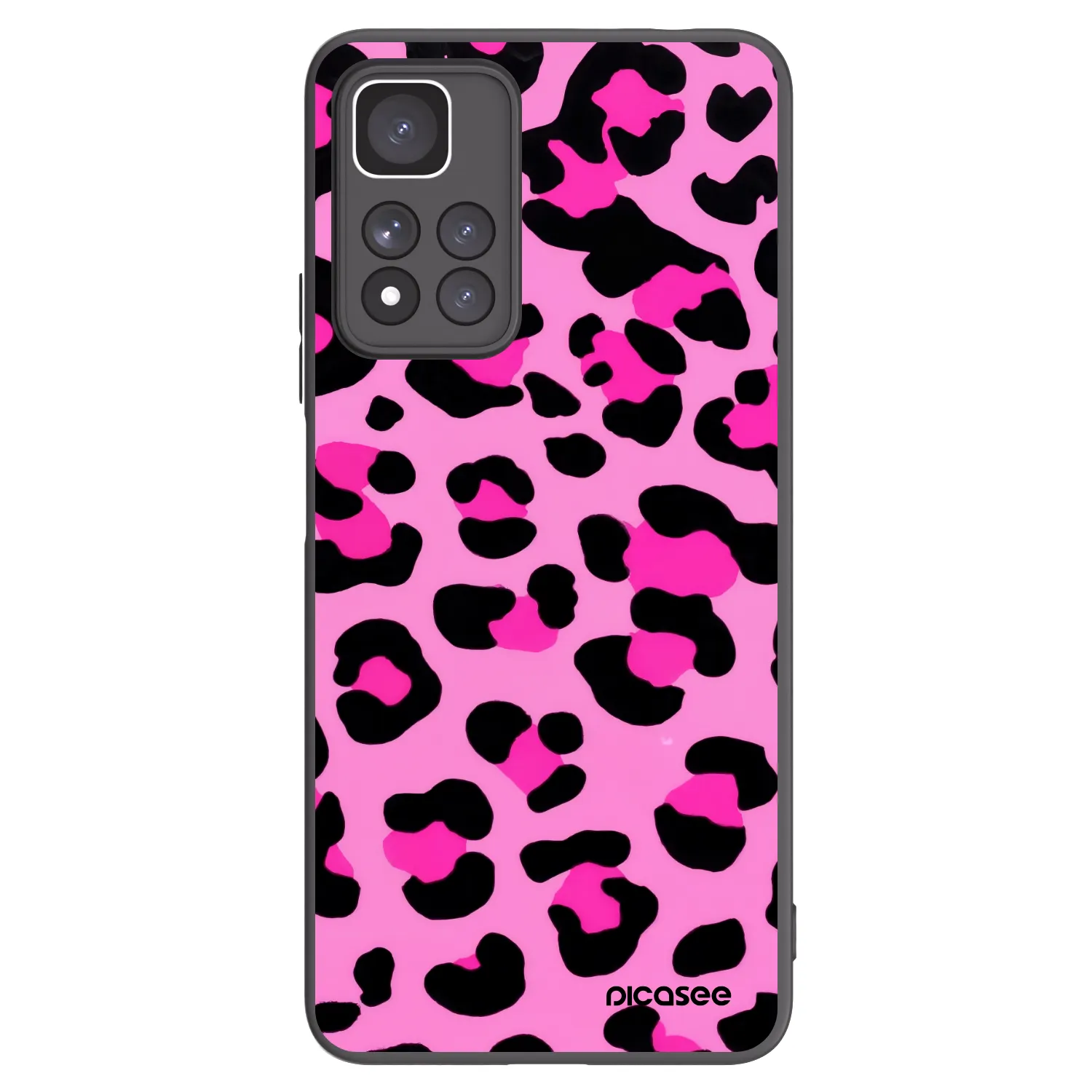 Picasee fekete szilikon tok az alábbi mobiltelefonokra Xiaomi Redmi Note 11 Pro+ 5G - Pink Tiger