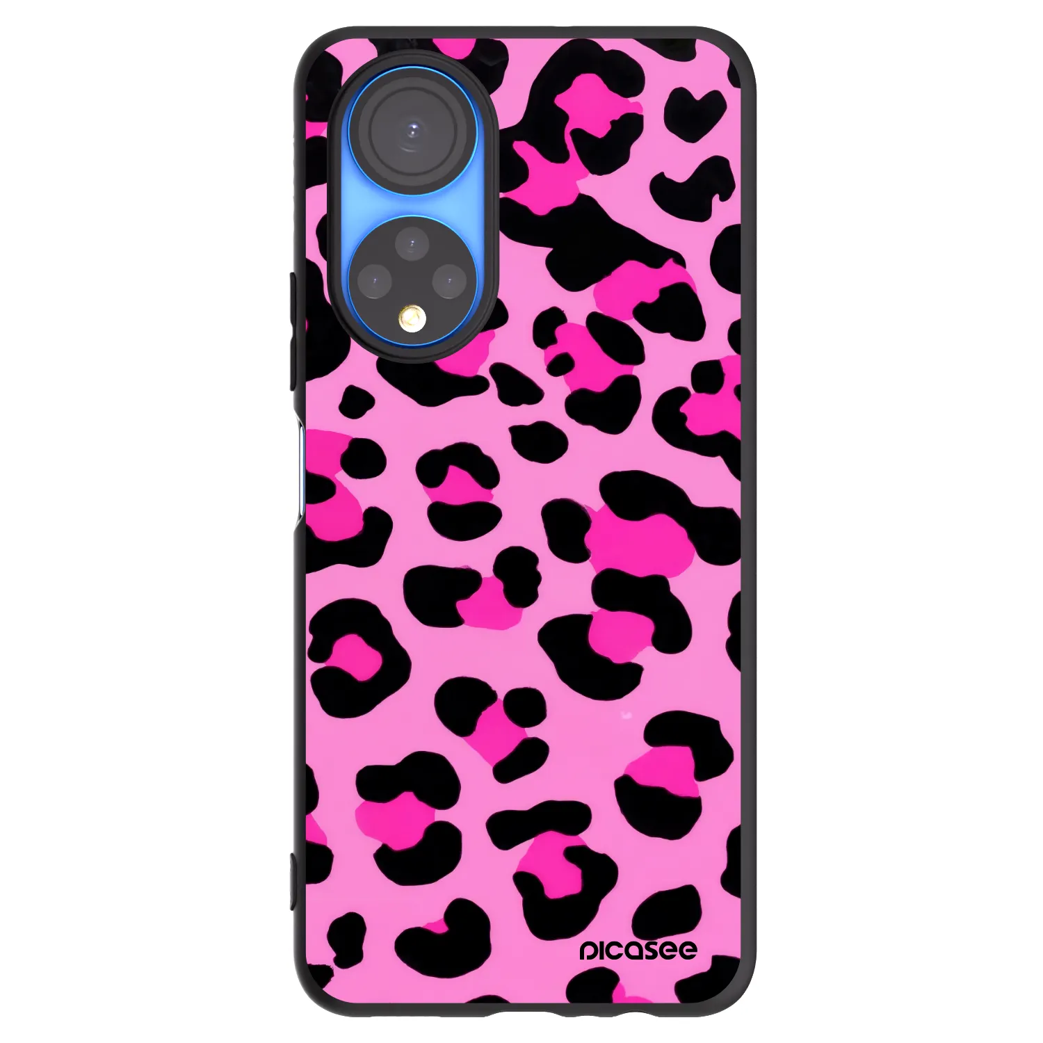 Picasee fekete szilikon tok az alábbi mobiltelefonokra Honor X7 - Pink Tiger