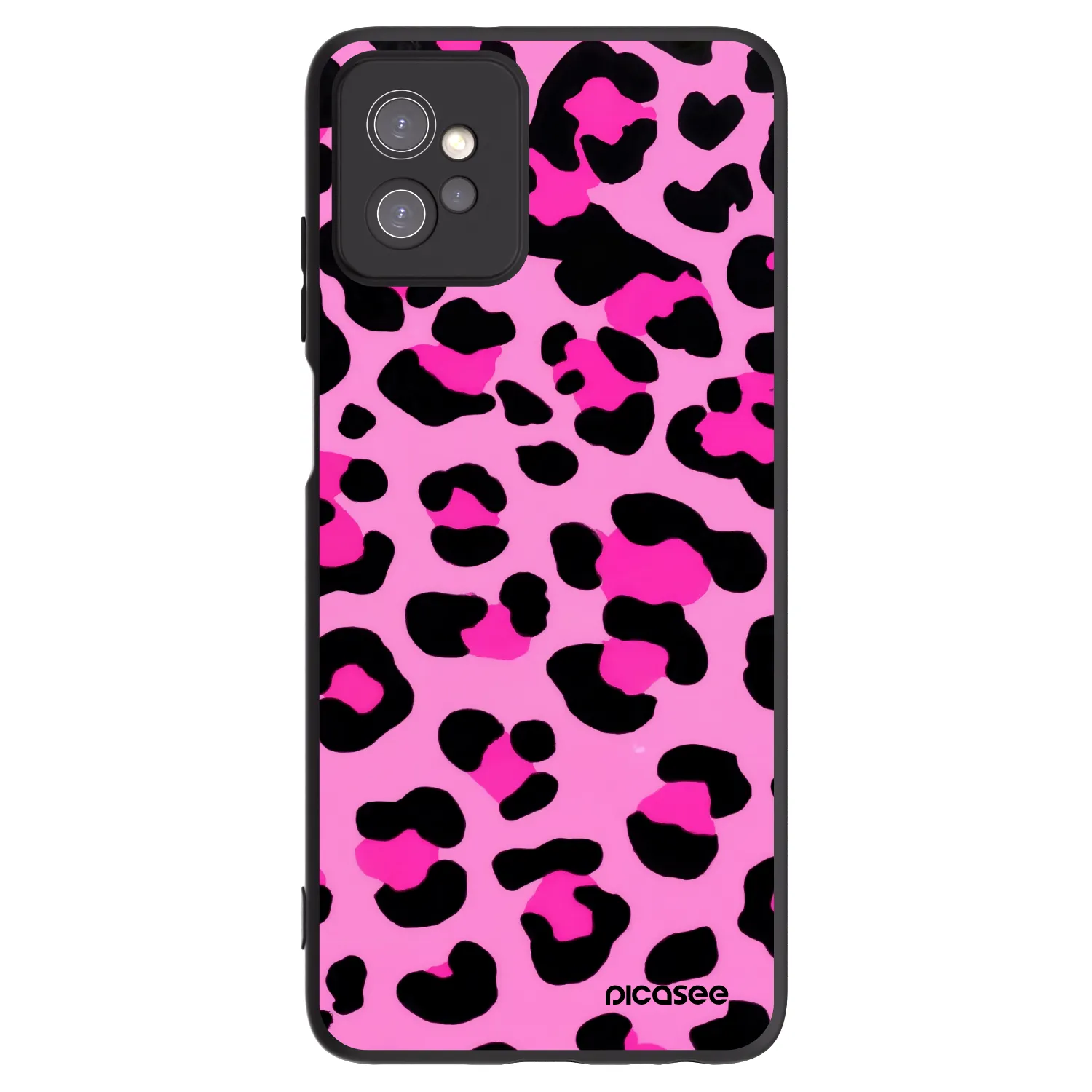 Picasee fekete szilikon tok az alábbi mobiltelefonokra Motorola Moto G32 - Pink Tiger