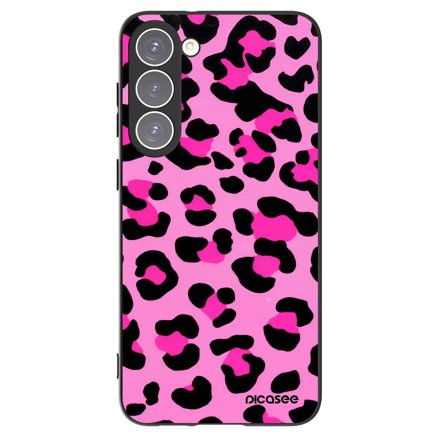 Picasee fekete szilikon tok az alábbi mobiltelefonokra Samsung Galaxy S23+ 5G - Pink Tiger