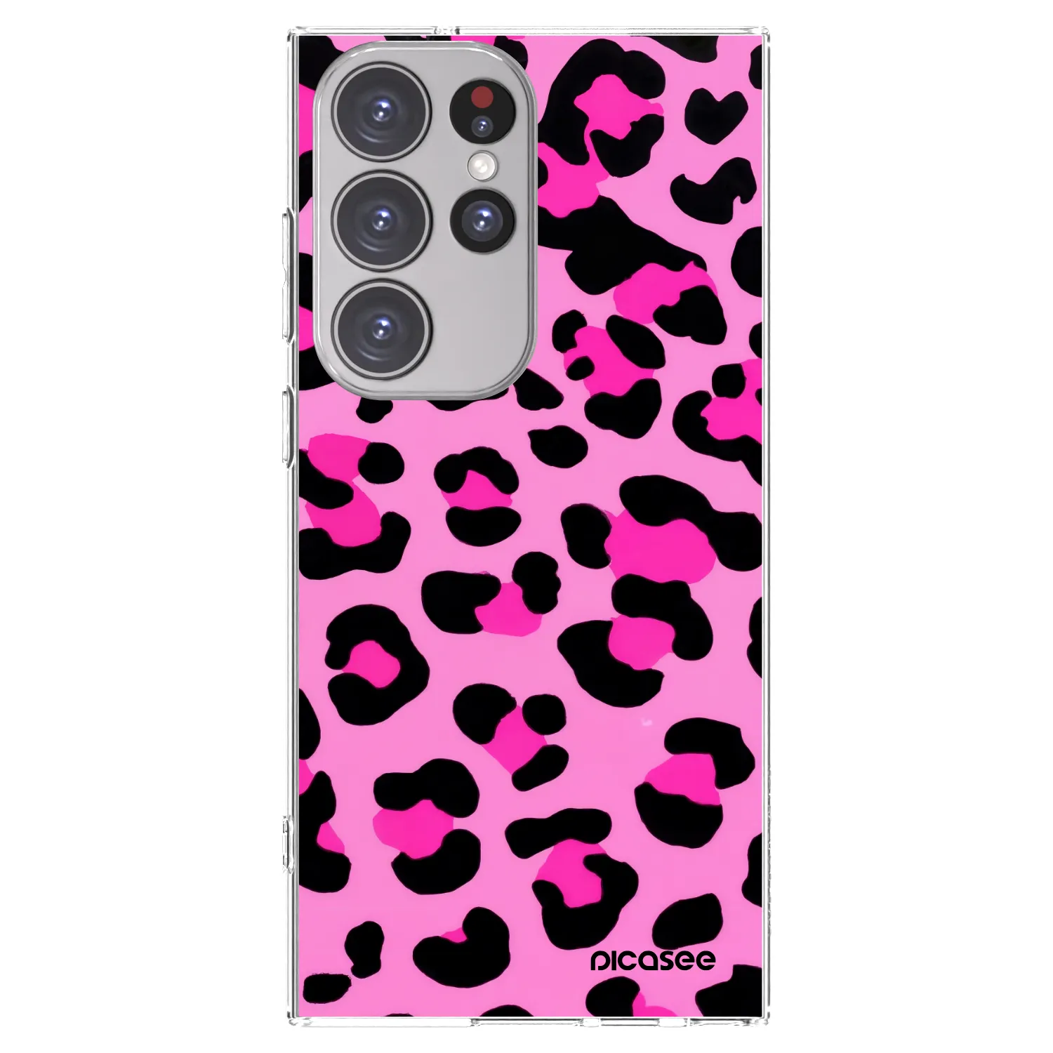 Picasee átlátszó szilikon tok az alábbi mobiltelefonokra Samsung Galaxy S23 Ultra 5G - Pink Tiger