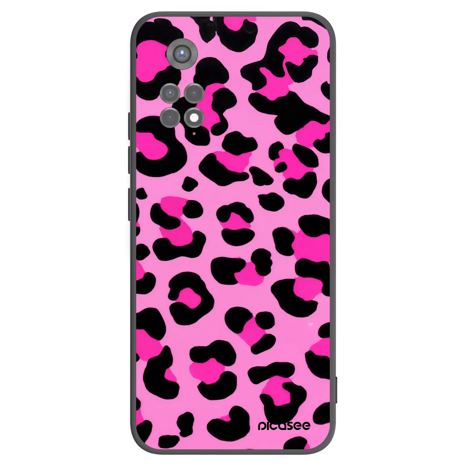Picasee fekete szilikon tok az alábbi mobiltelefonokra Xiaomi Redmi Note 11S 5G - Pink Tiger