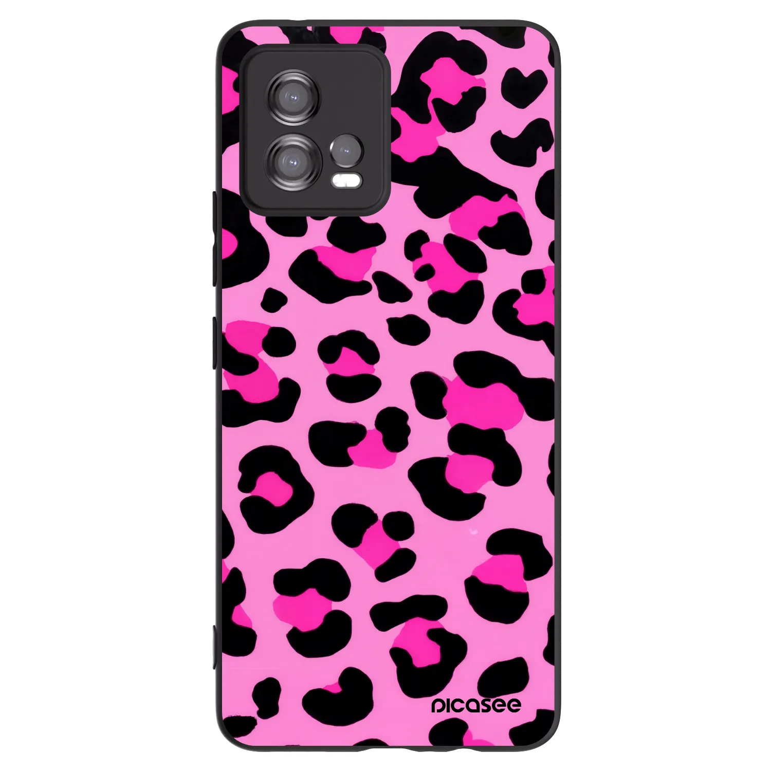 Picasee fekete szilikon tok az alábbi mobiltelefonokra Motorola Moto G72 - Pink Tiger