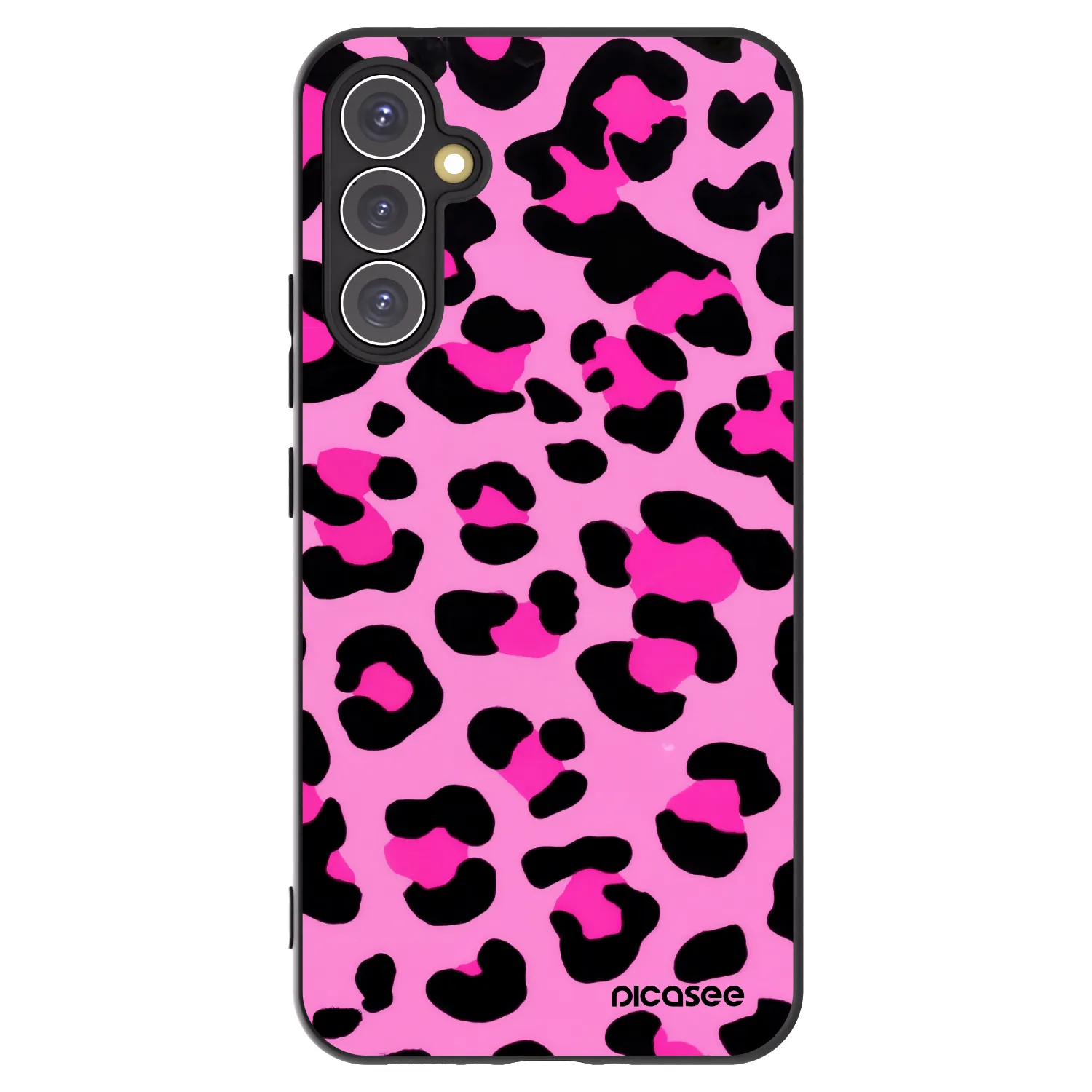 Picasee fekete szilikon tok az alábbi mobiltelefonokra Samsung Galaxy A34 5G A346B - Pink Tiger