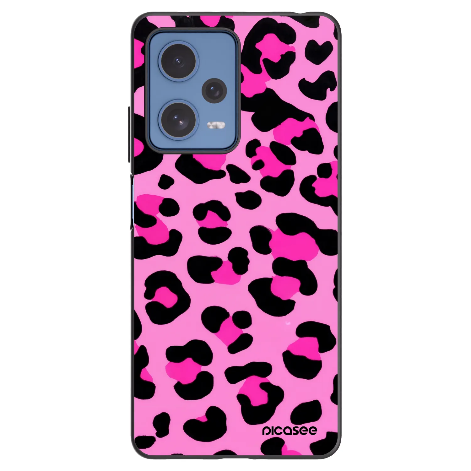 Picasee fekete szilikon tok az alábbi mobiltelefonokra Xiaomi Redmi Note 12 Pro 5G - Pink Tiger