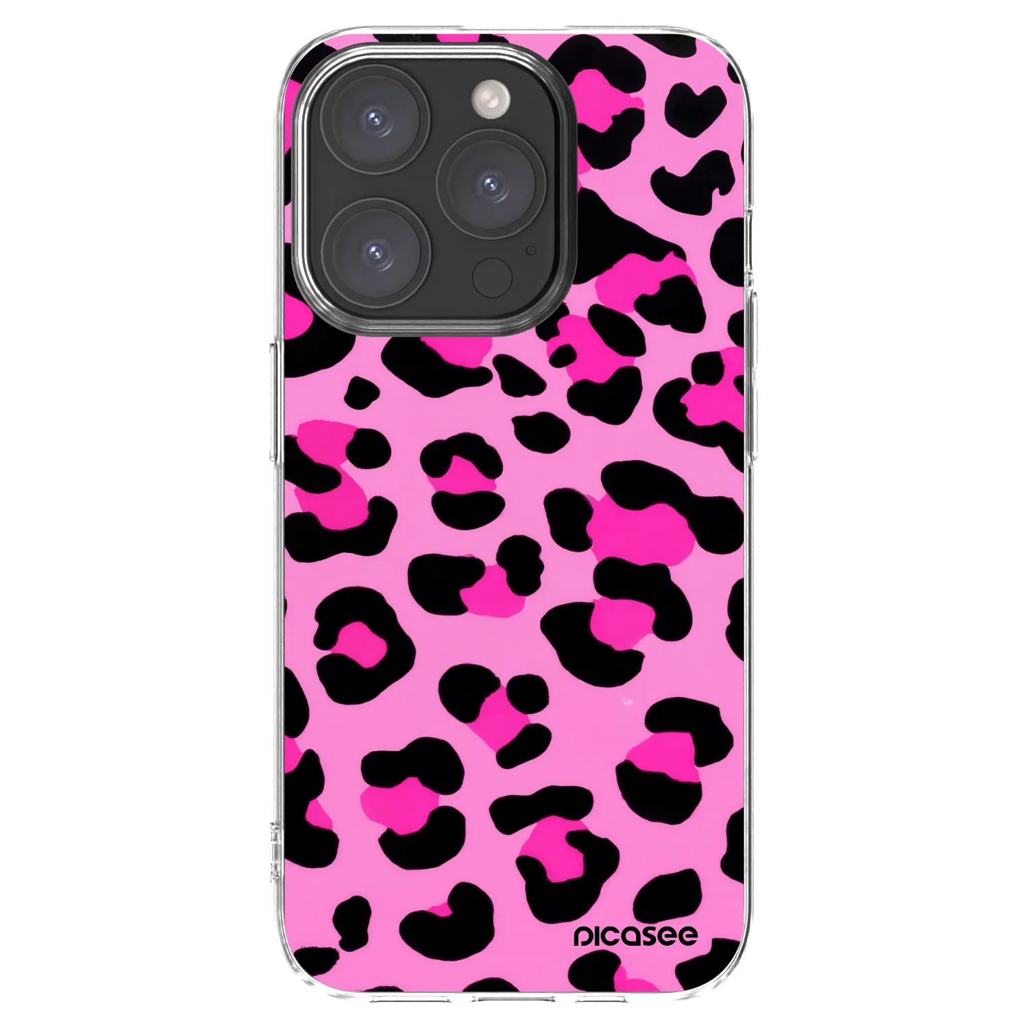 Picasee átlátszó szilikon tok az alábbi mobiltelefonokra Apple iPhone 15 Pro - Pink Tiger