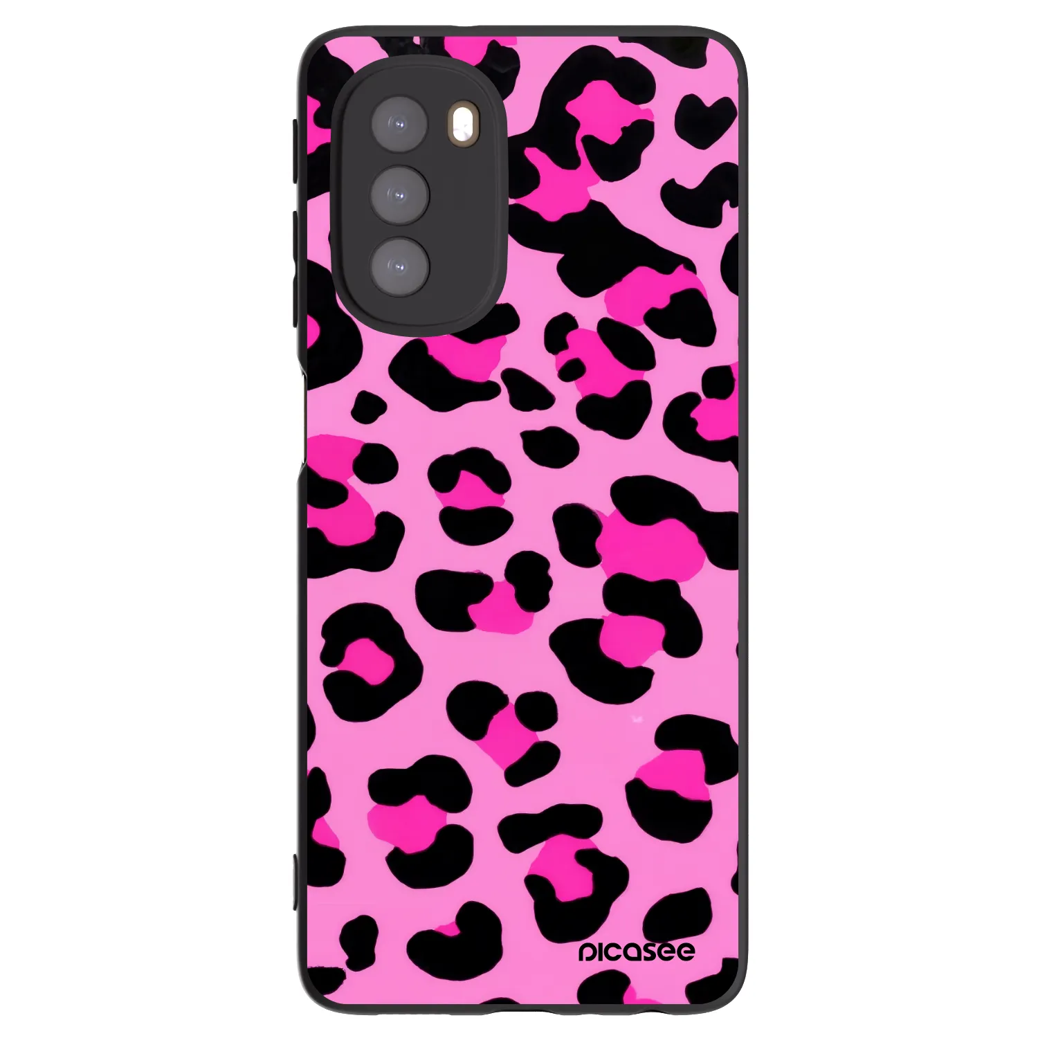 Picasee fekete szilikon tok az alábbi mobiltelefonokra Motorola Moto G51 - Pink Tiger